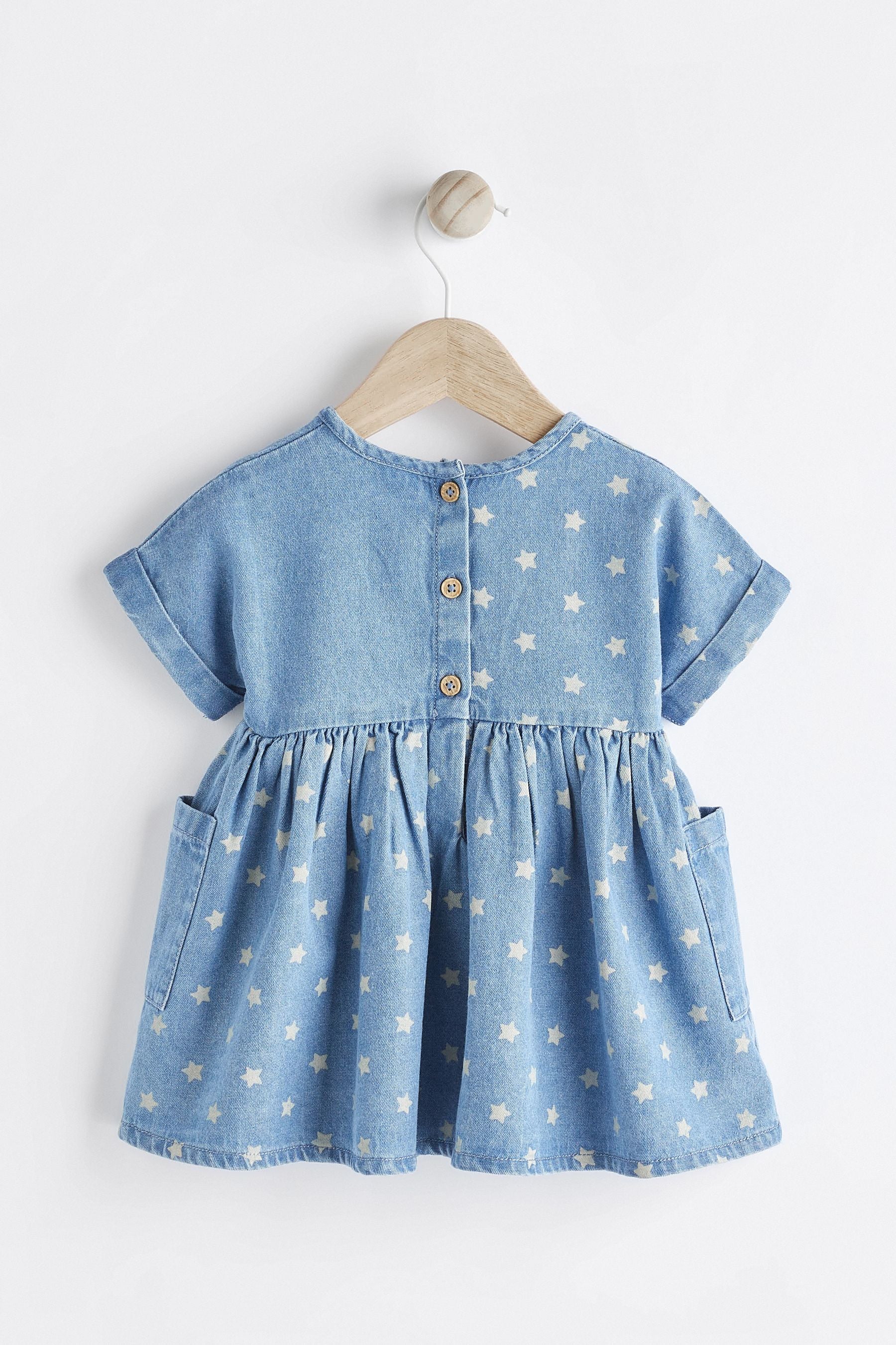 Blue Star Denim Baby Dress (0mths-2yrs)