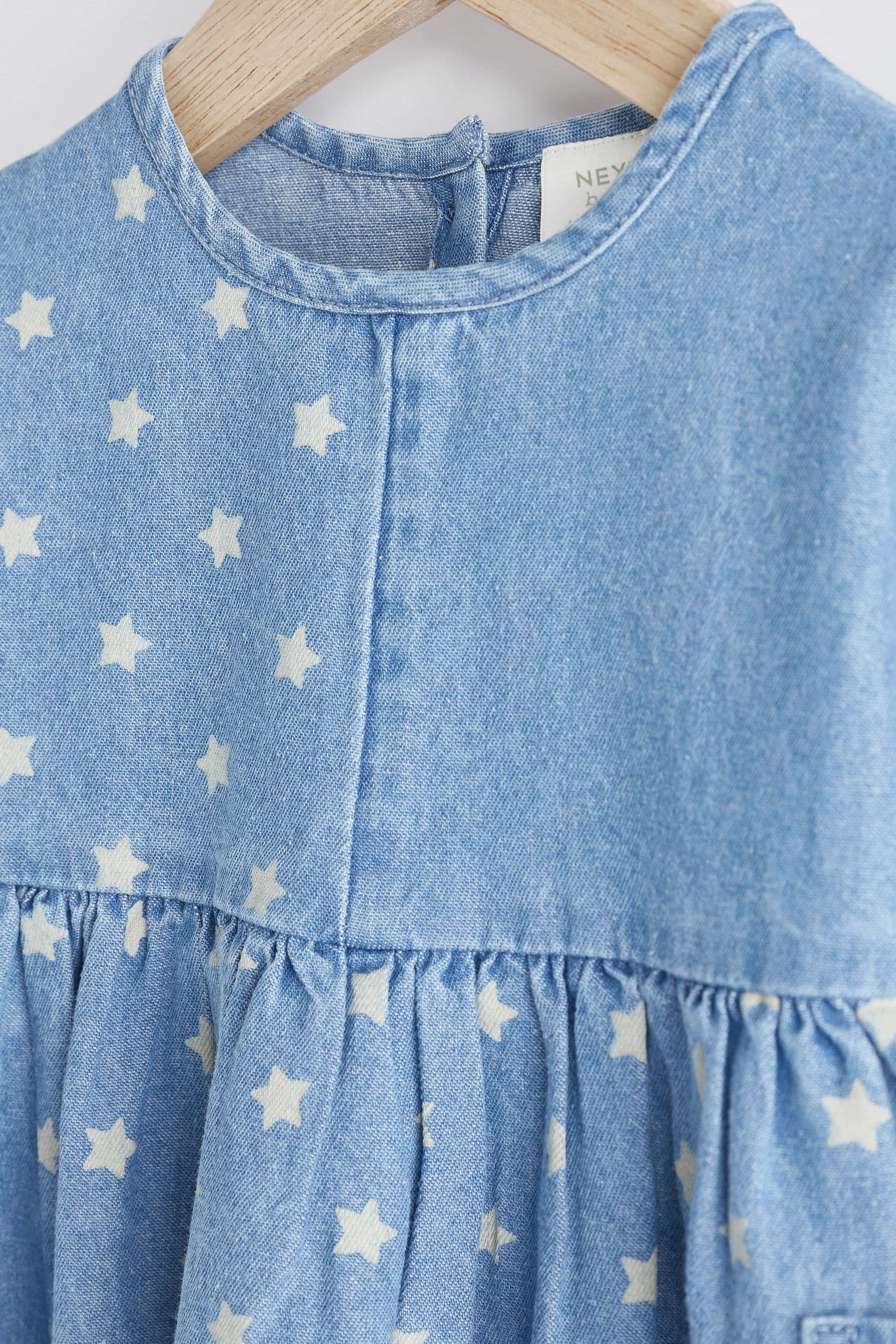 Blue Star Denim Baby Dress (0mths-2yrs)