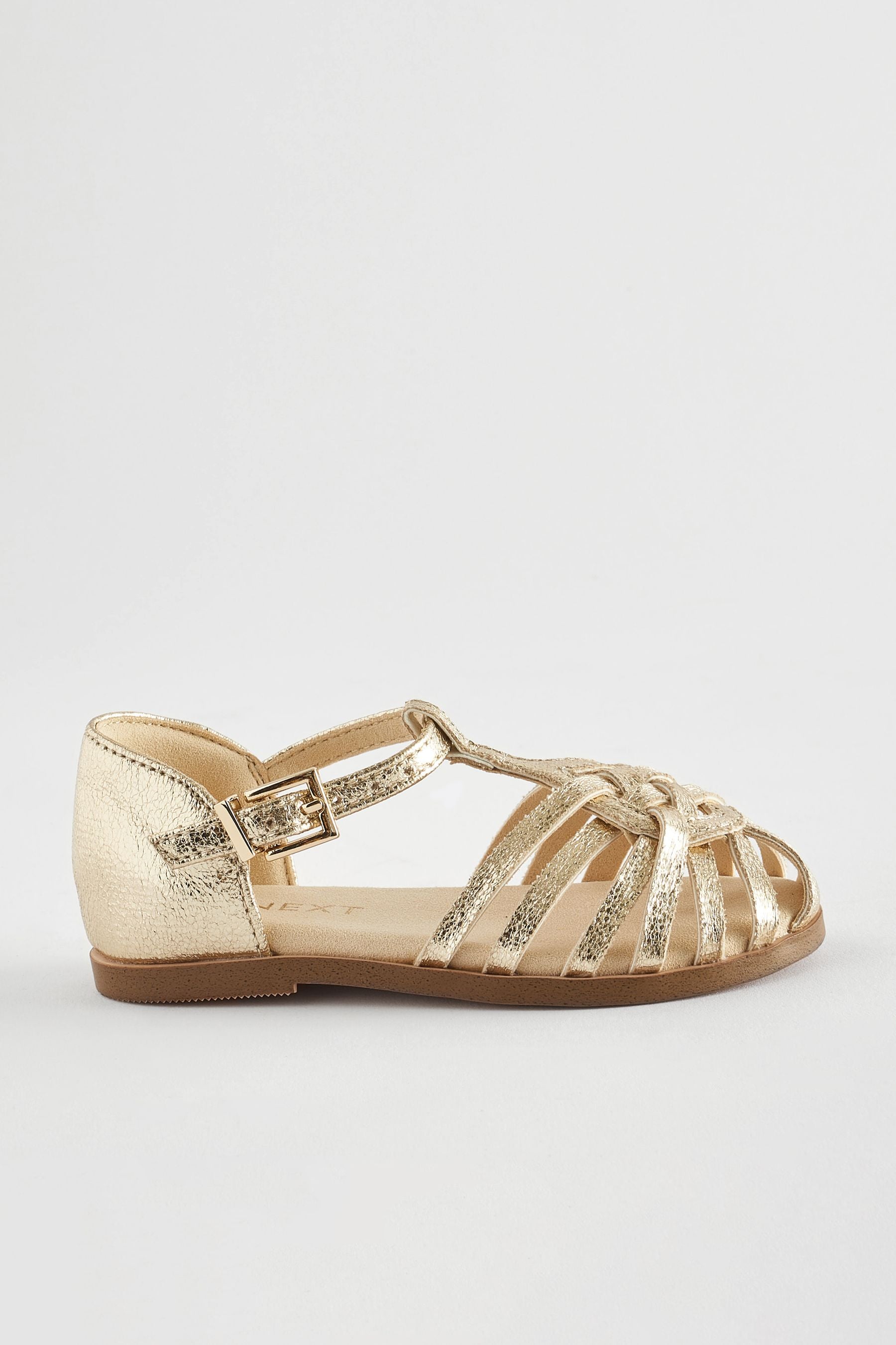 Gold Fisherman Occasion Sandals