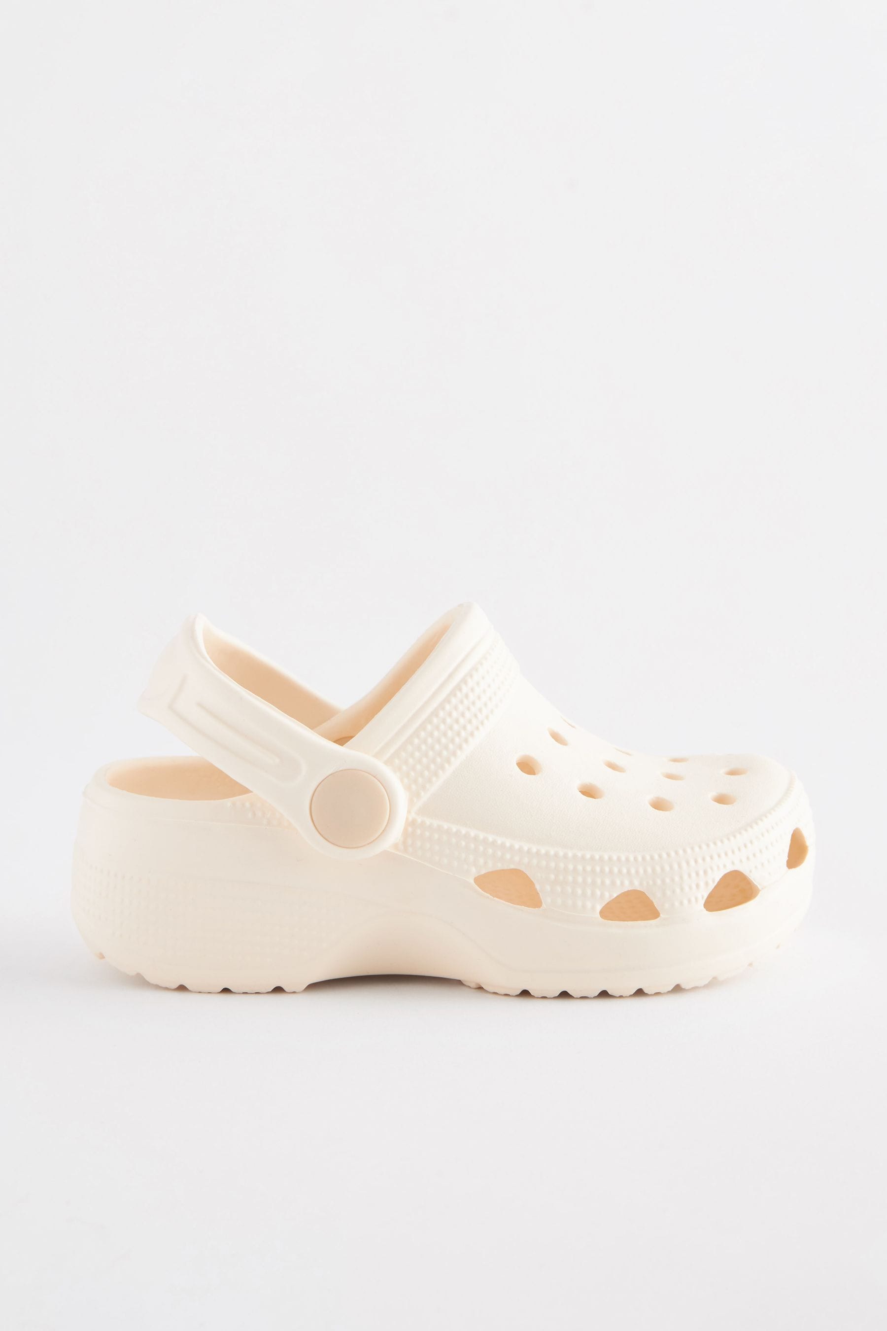 White Neutral Clogs