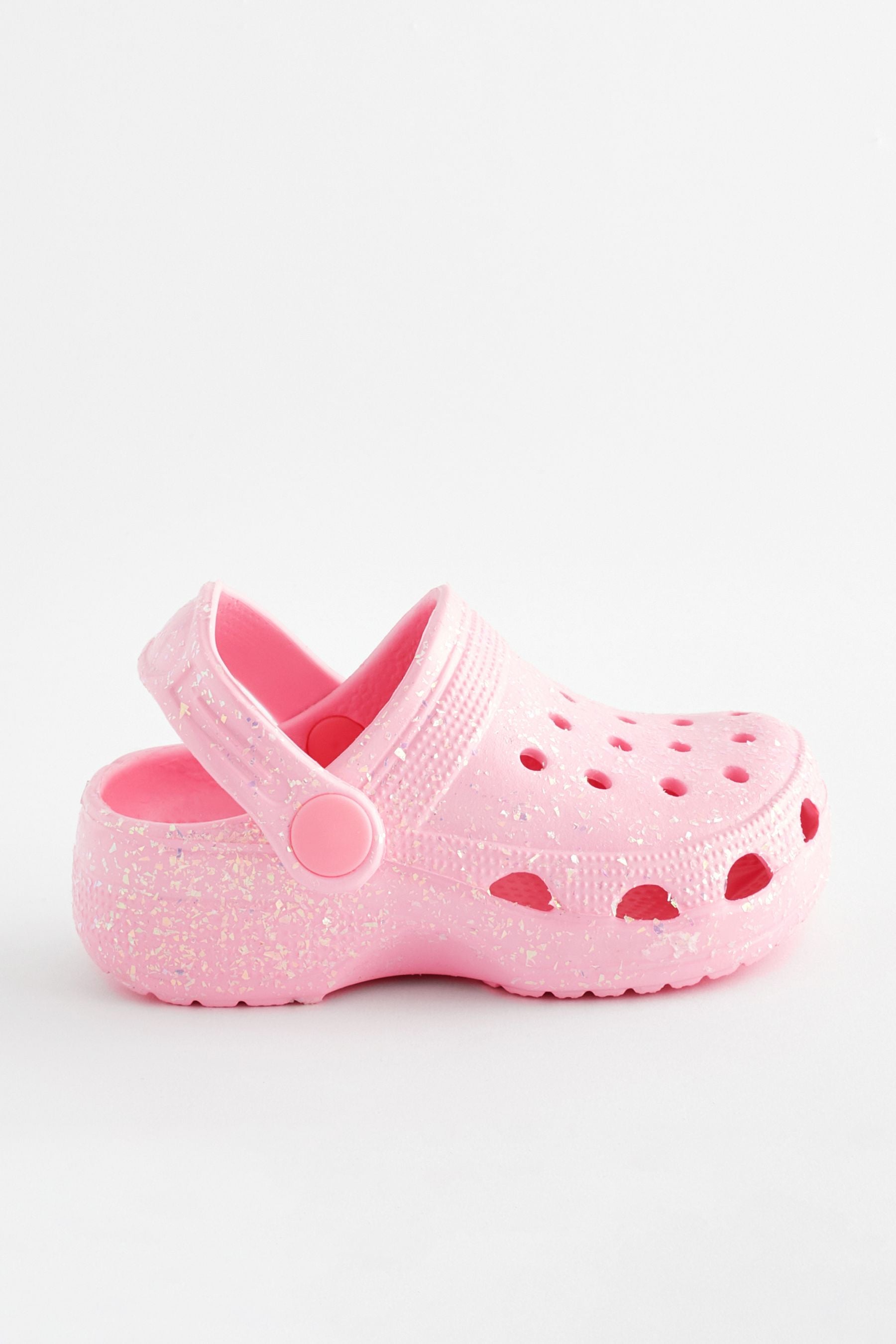 Pink Glitter Clogs