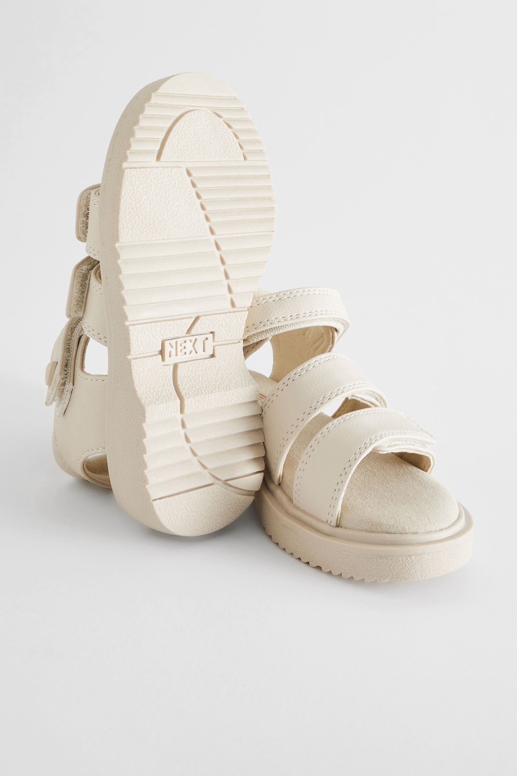 Bone Chunky Sandals