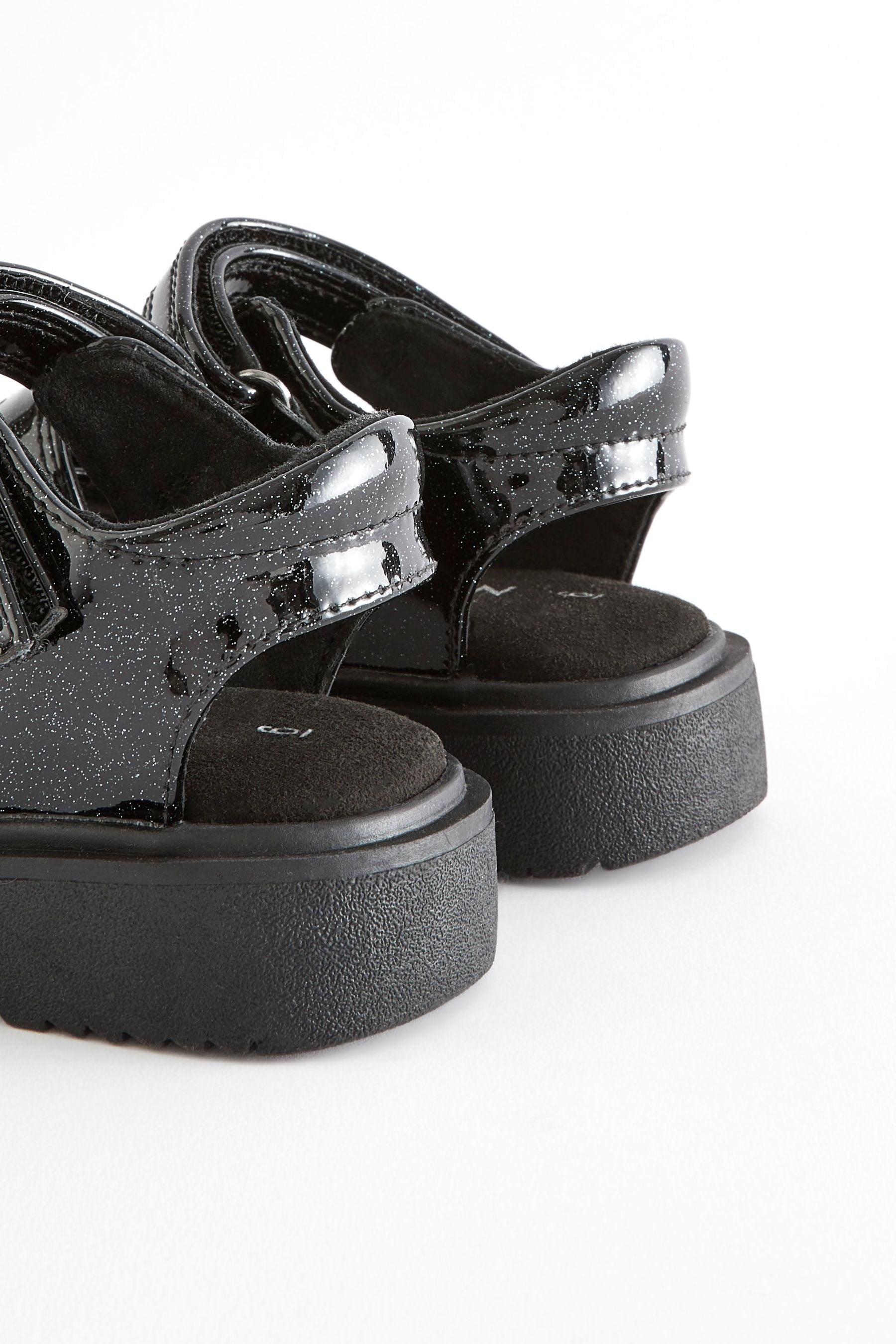 Black Chunky Sandals