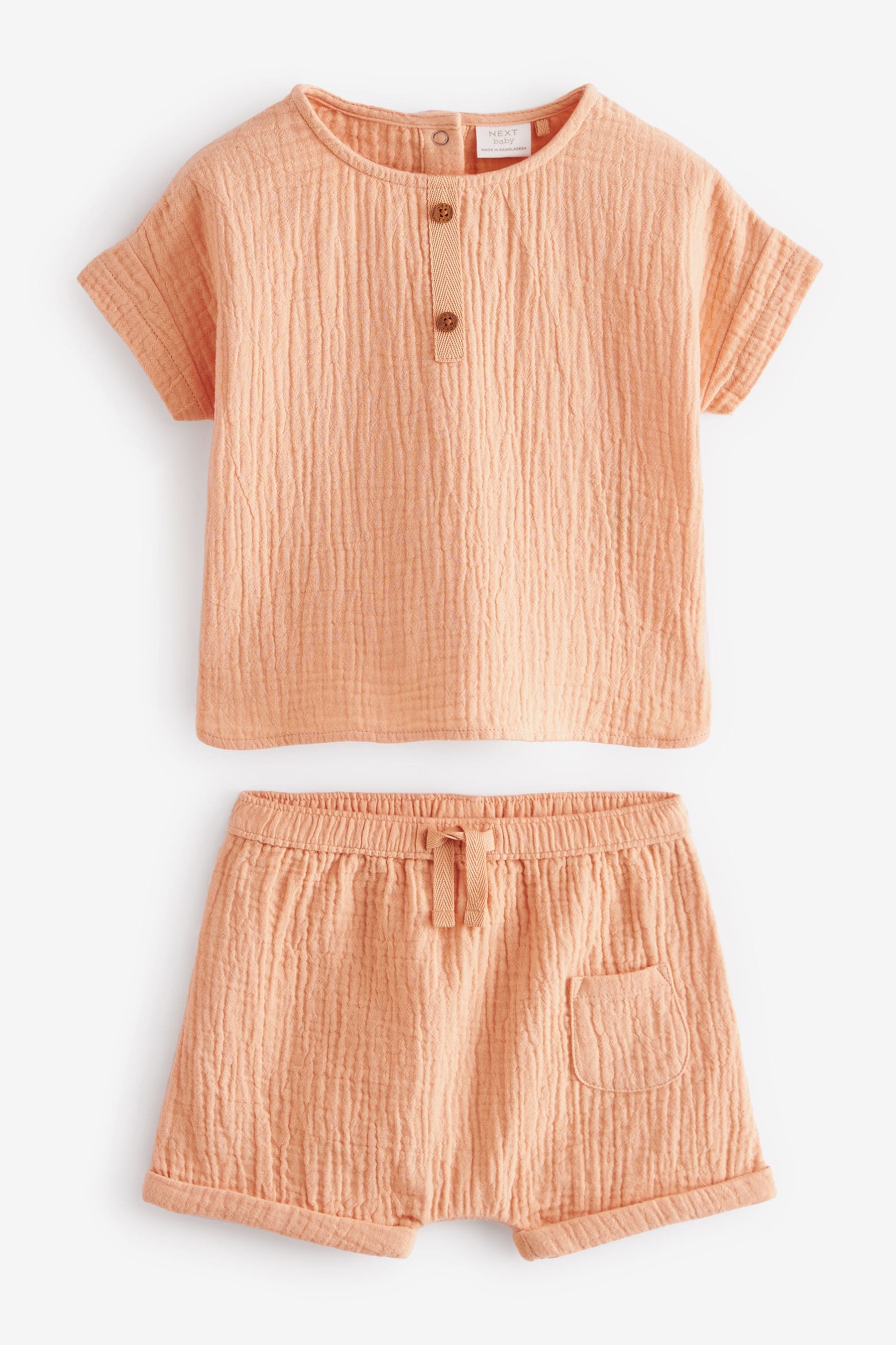 Orange Baby Top And Shorts Set (0mths-3yrs)