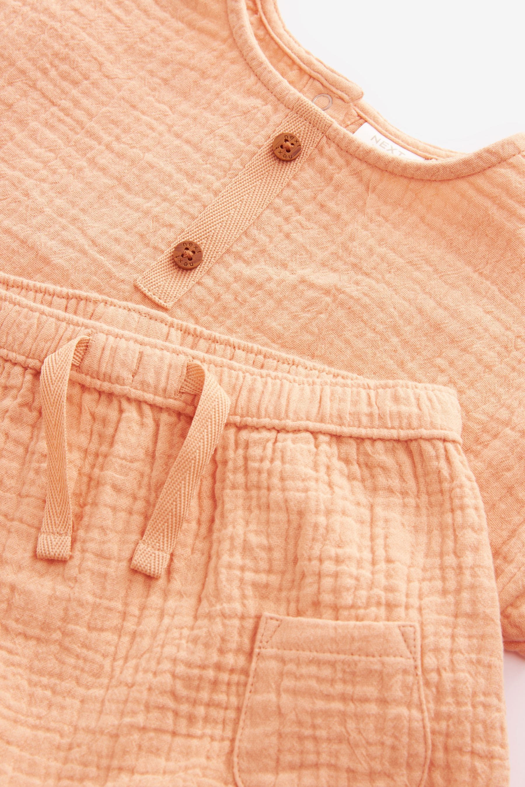 Orange Baby Top And Shorts Set (0mths-3yrs)