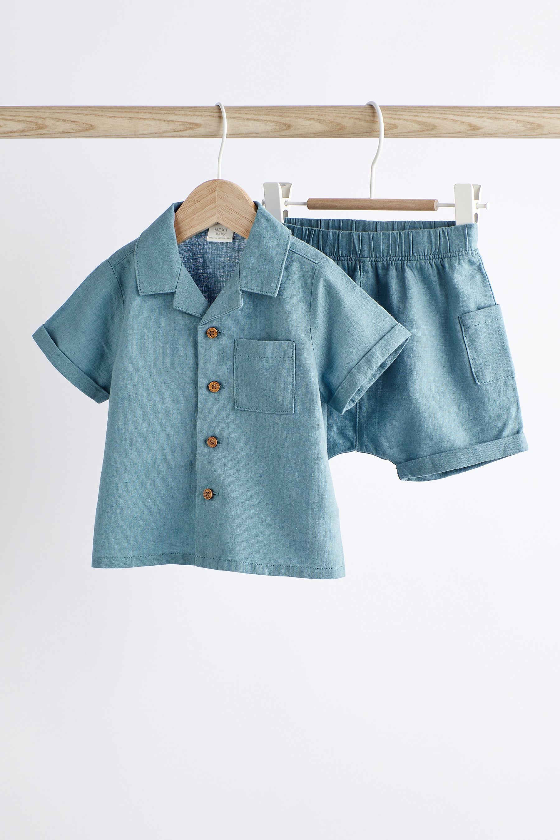 Blue Top And Shorts Set (0mths-2yrs)