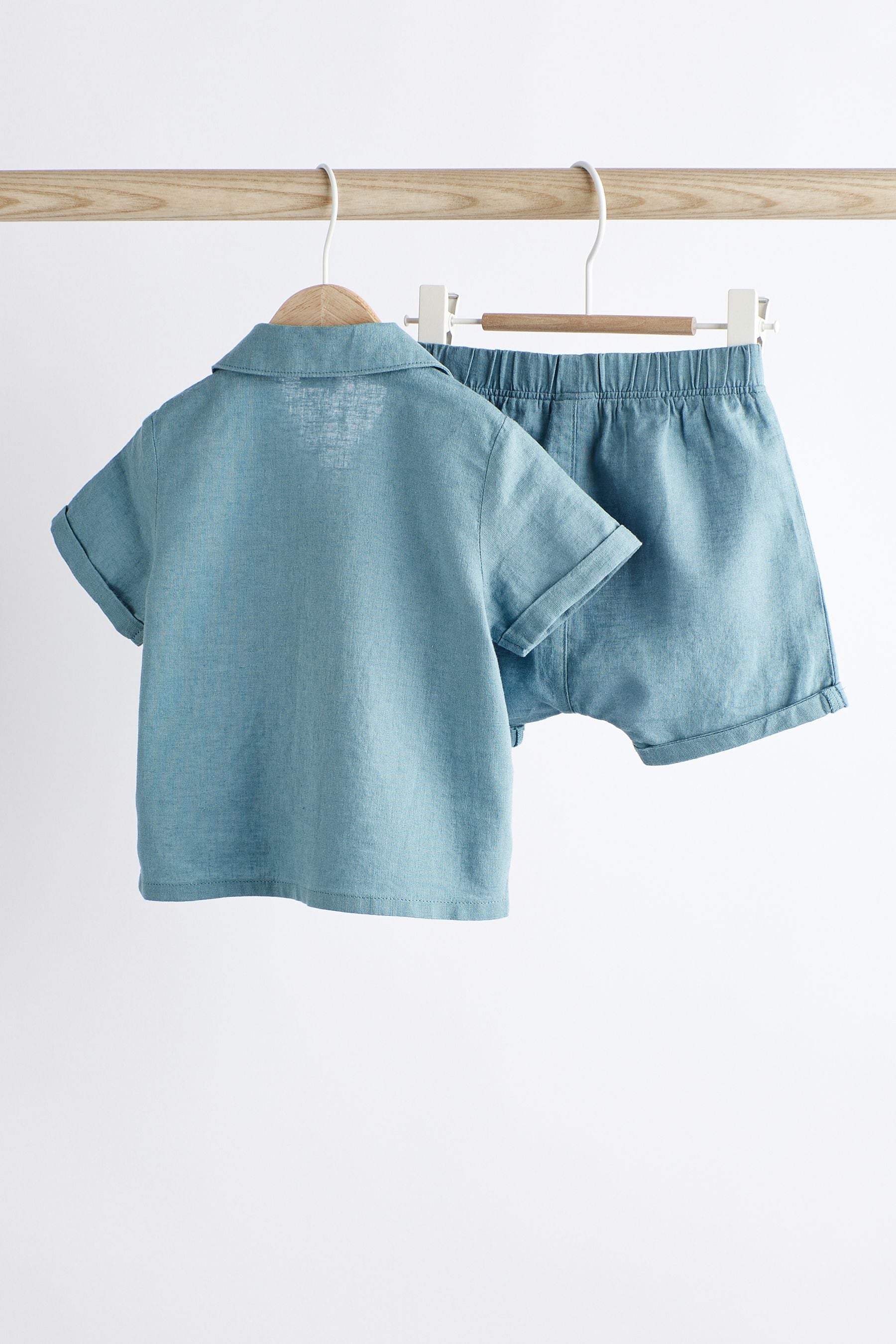 Blue Top And Shorts Set (0mths-2yrs)