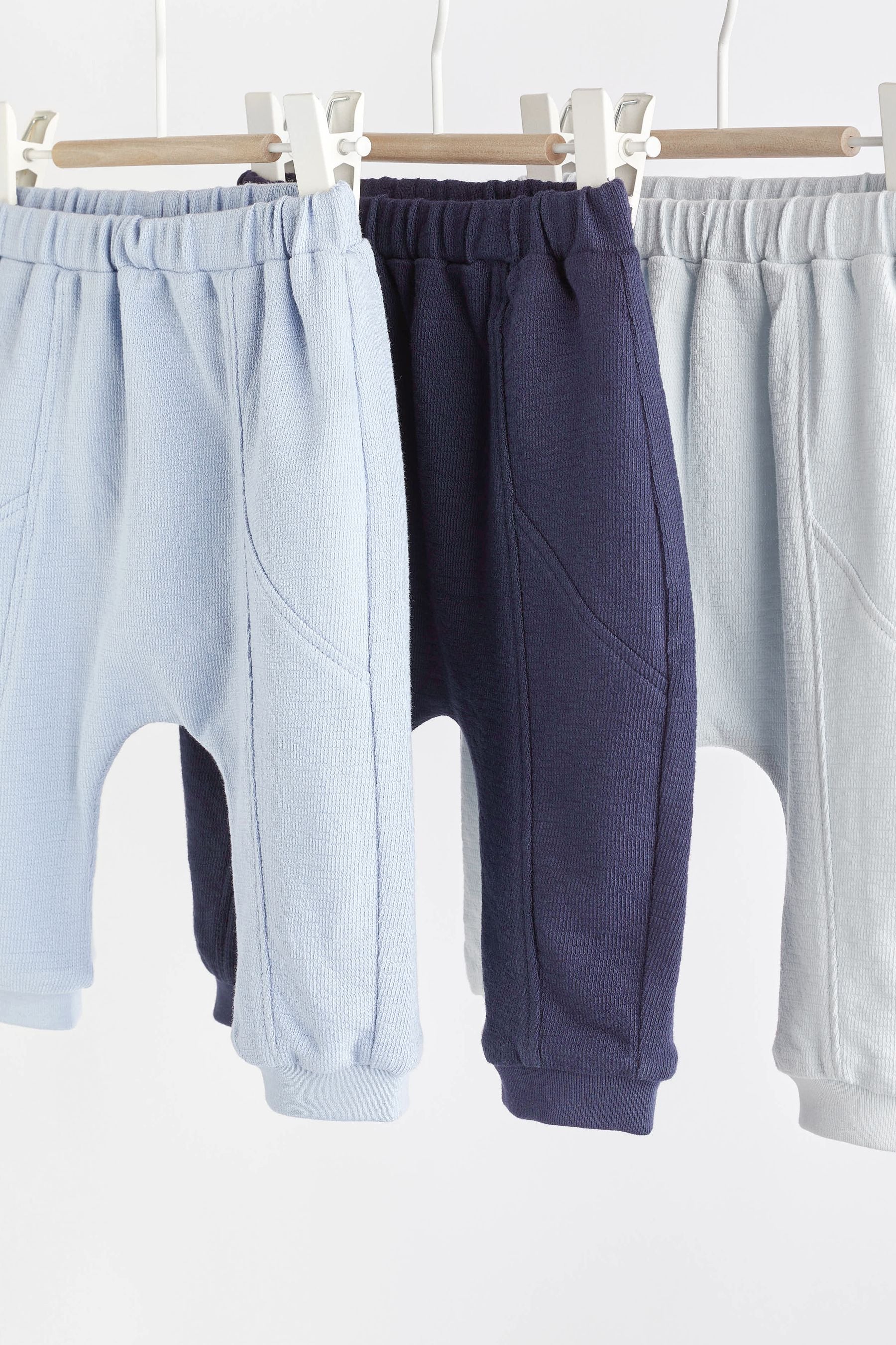 Blue Baby Joggers 3 Pack