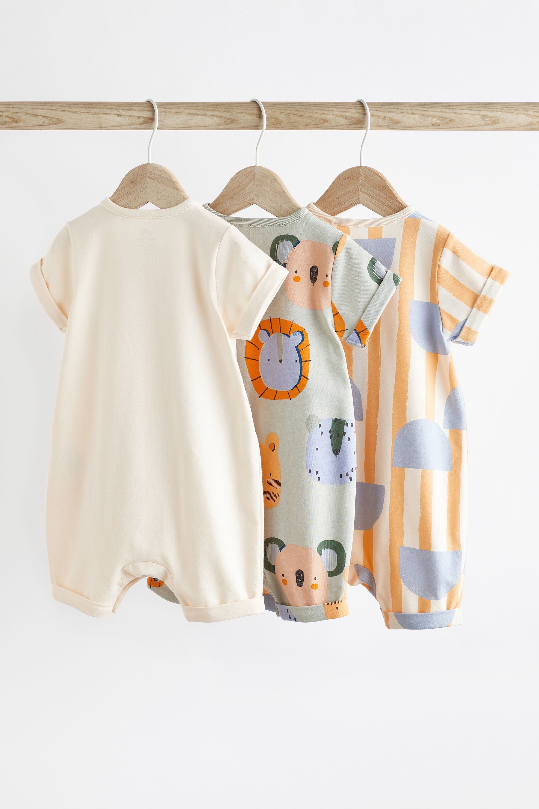 Minerals Character Baby Jersey Rompers 3 Pack