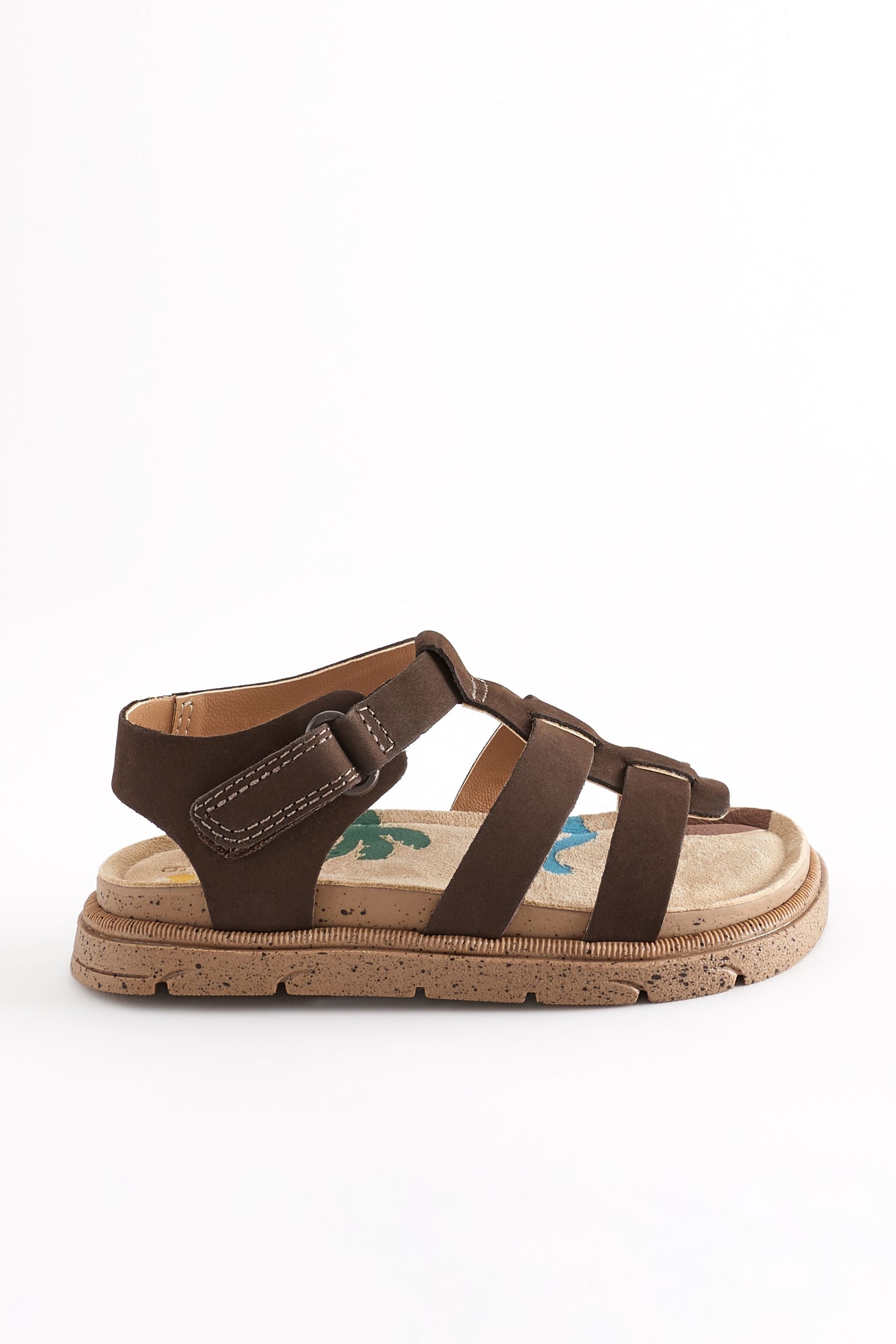 Brown Leather Fisherman Sandals