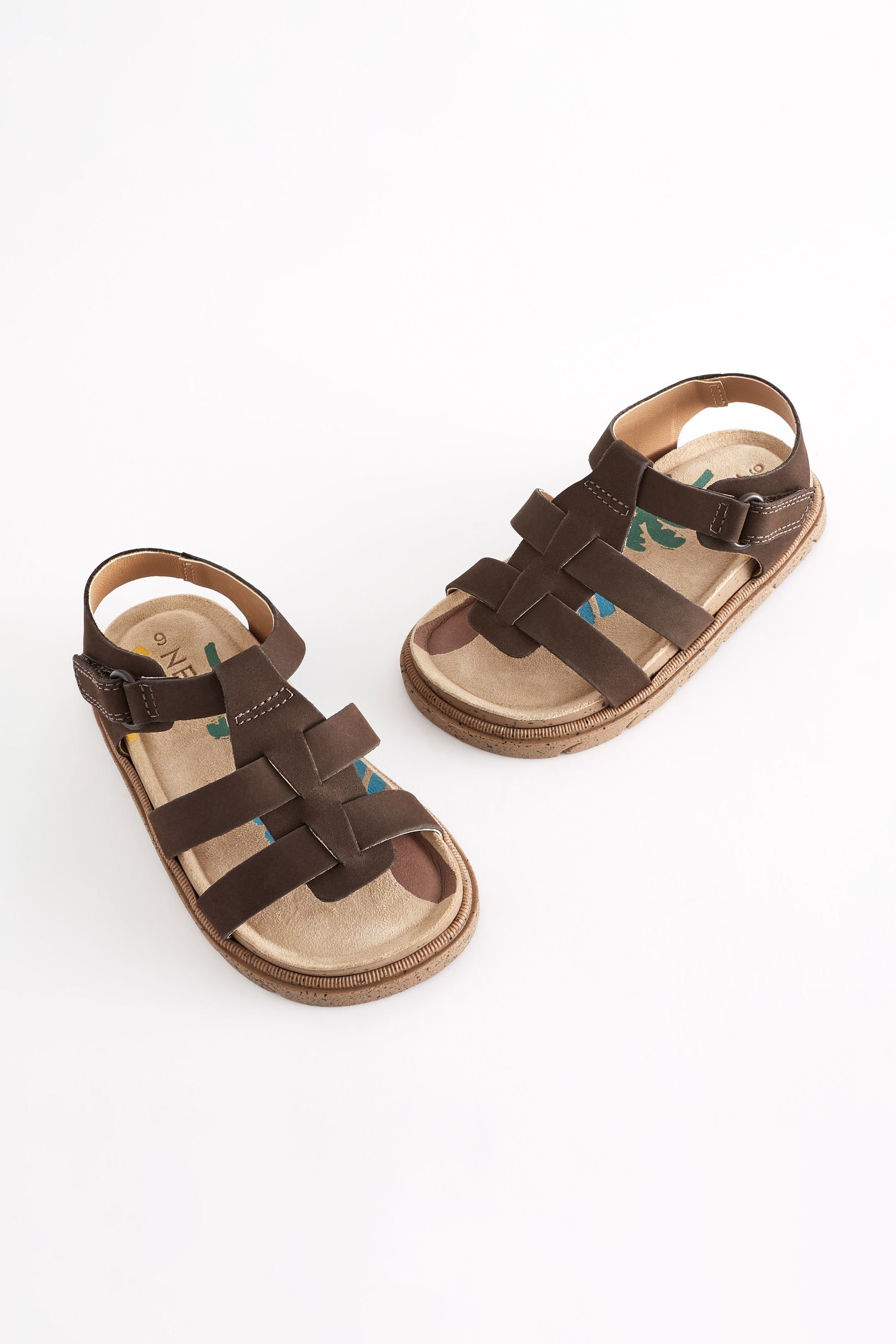 Brown Leather Fisherman Sandals