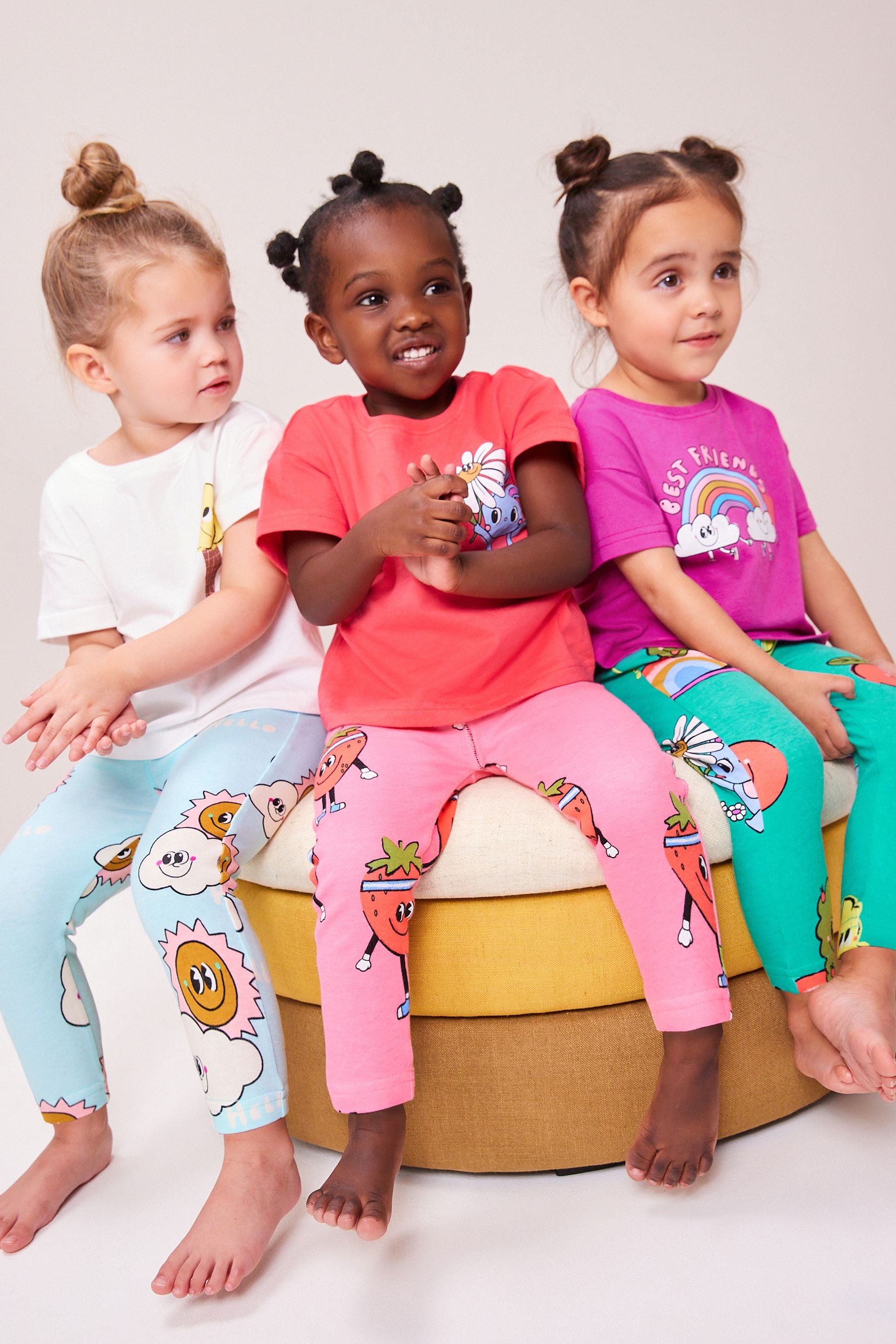 Multi Character Legging Pyjamas 3 Pack (9mths-8yrs)