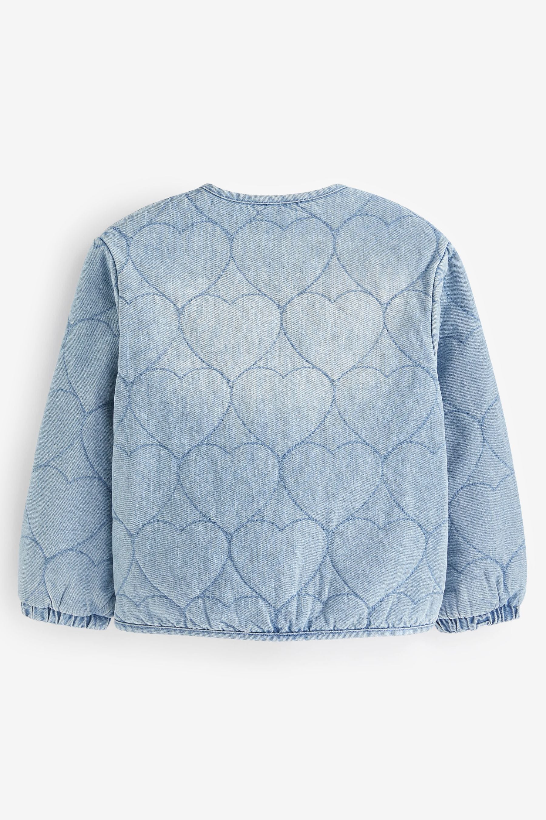 Blue Denim Heart Quilt Jacket (3-16yrs)