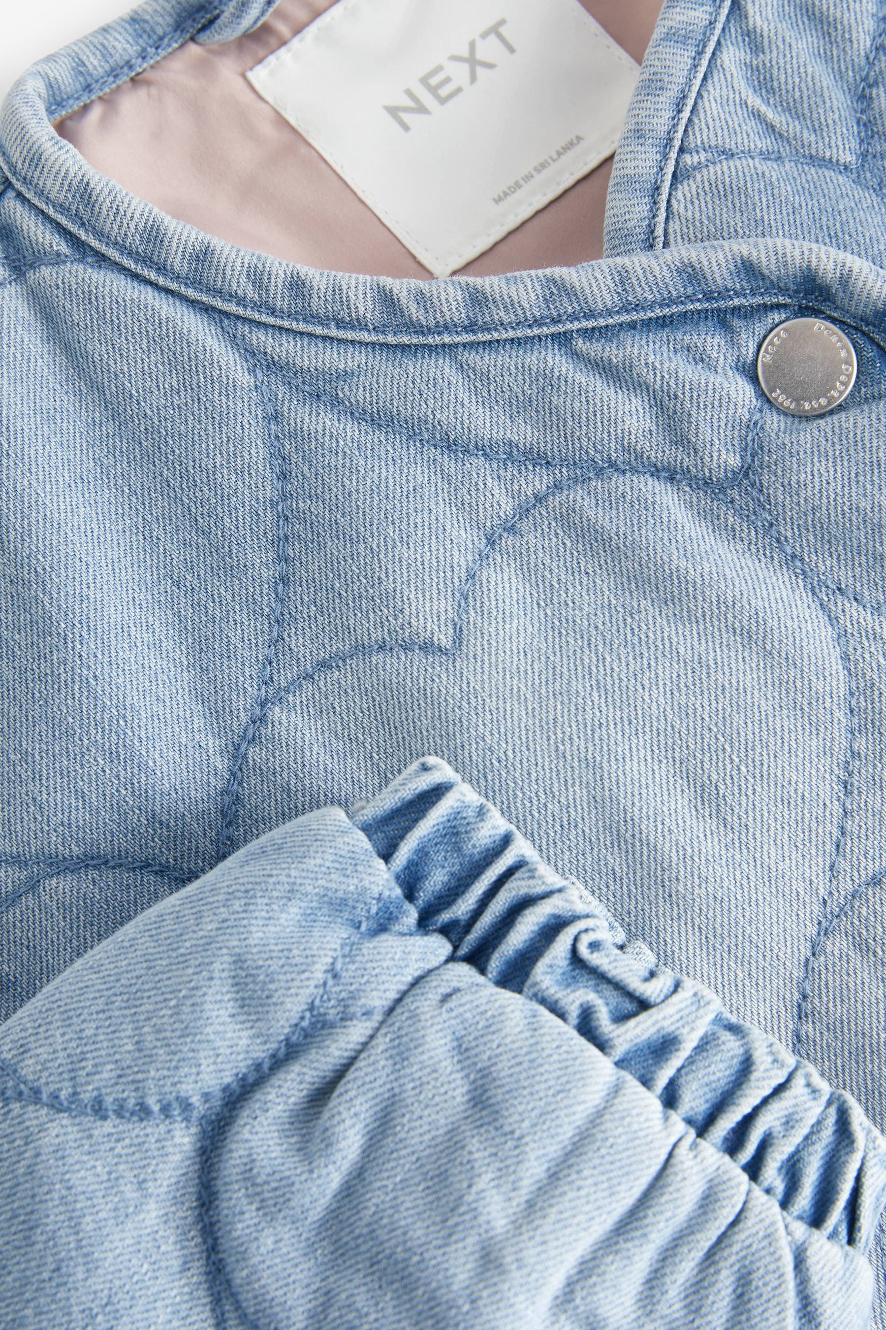 Blue Denim Heart Quilt Jacket (3-16yrs)