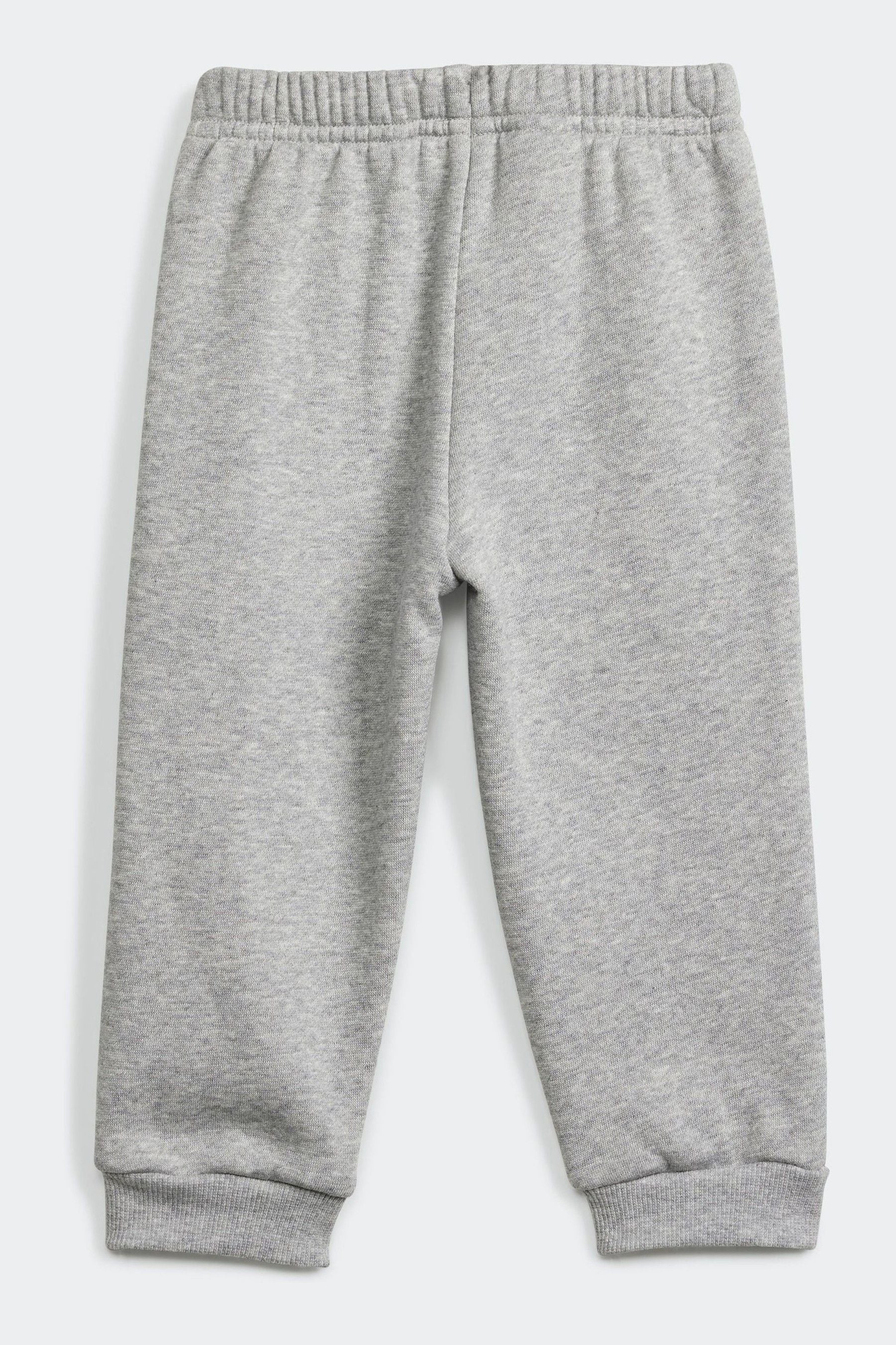 Grey/Blue adidas Sportswear Essentials Lineage Joggers Set