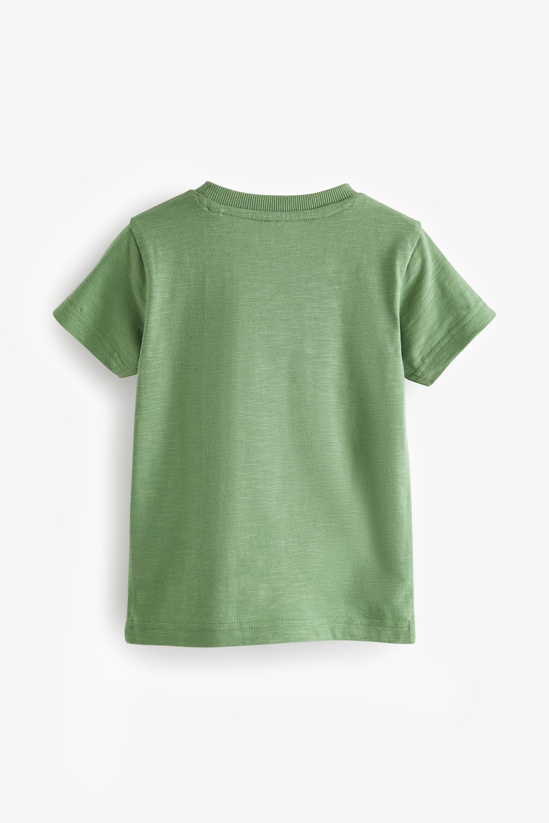 Green Appliquééé Character Short Sleeve T-Shirt (3mths-7yrs)