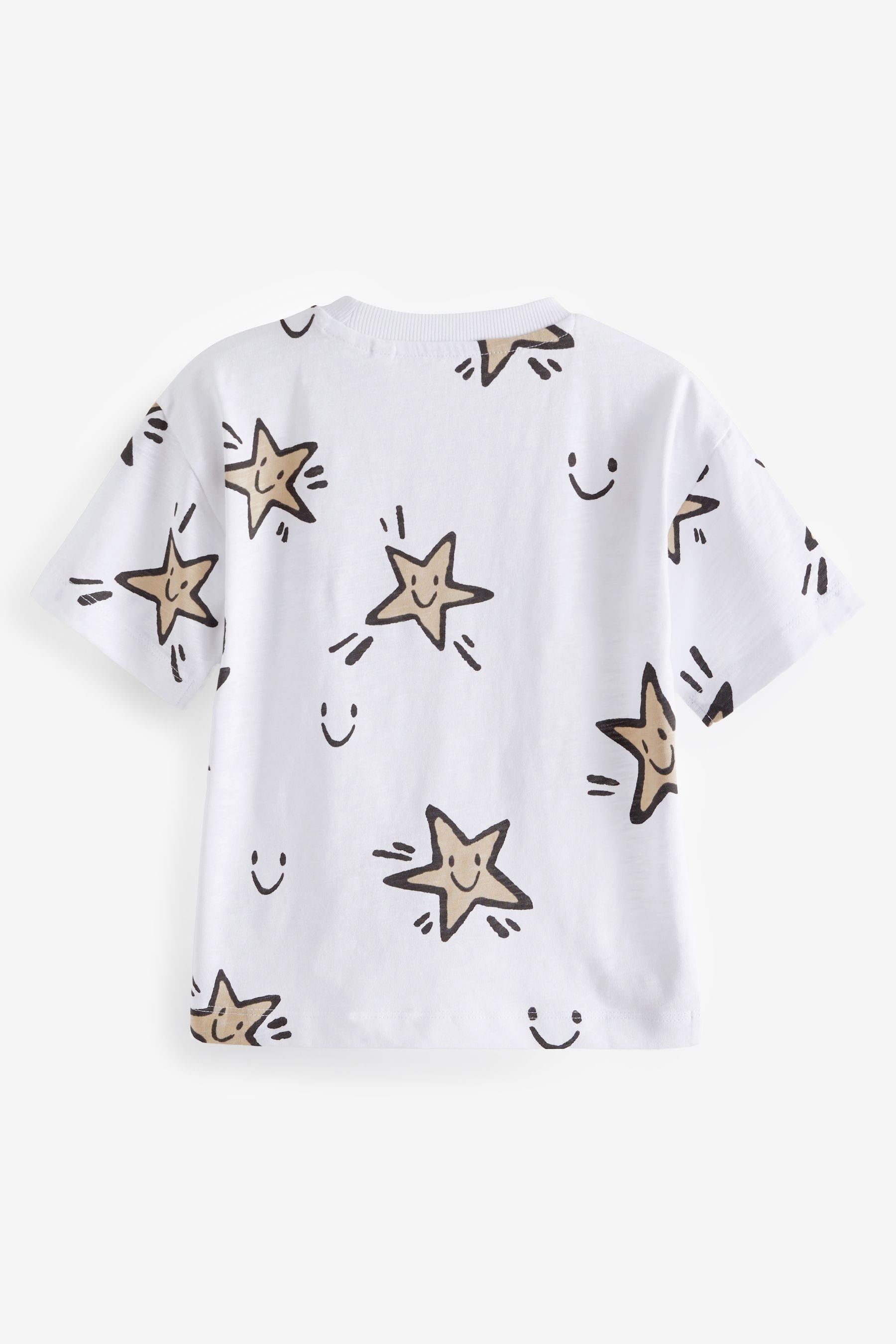 White Star All-Over Print Short Sleeve T-Shirt (3mths-7yrs)