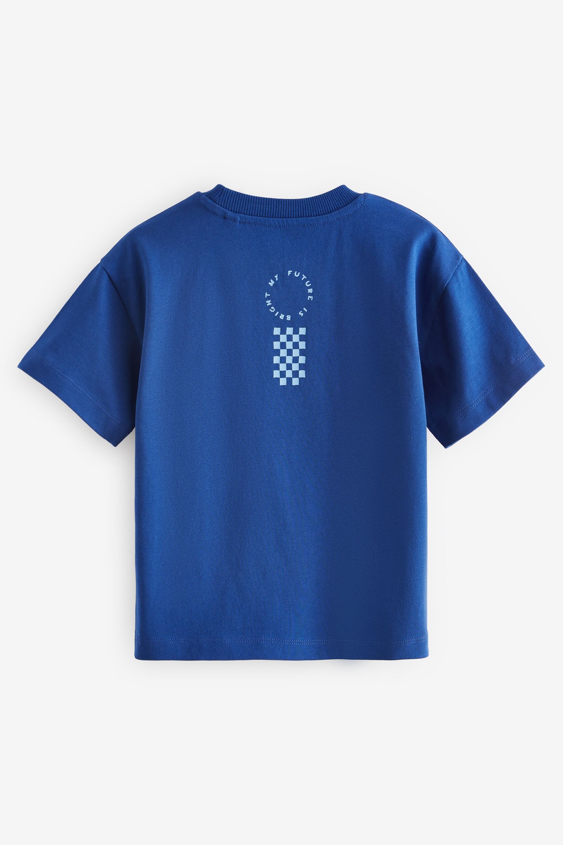 Blue/White Short Sleeve Character T-Shirt (3mths-7yrs)