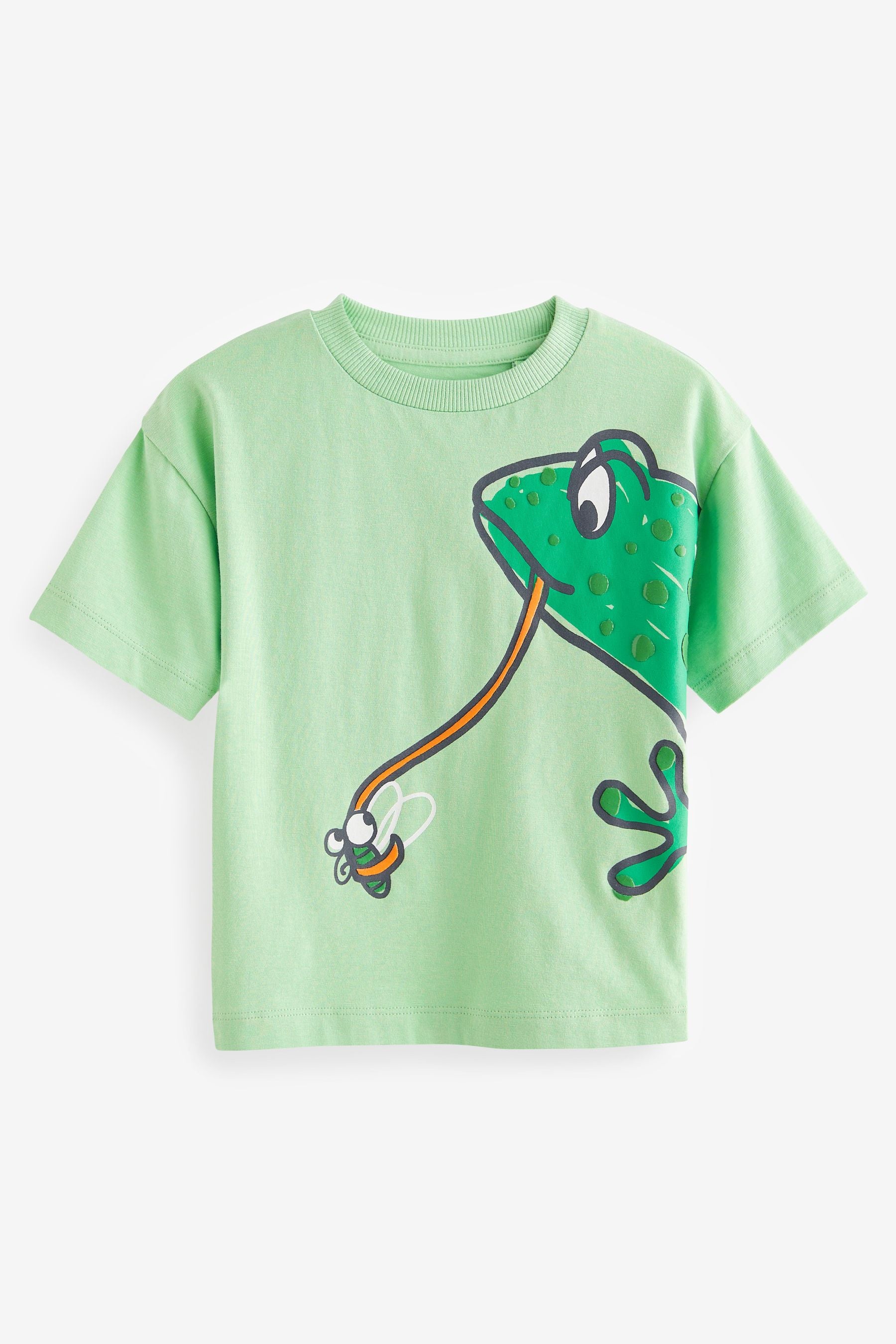 Green Frog Short Sleeve Character T-Shirt (3mths-7yrs)