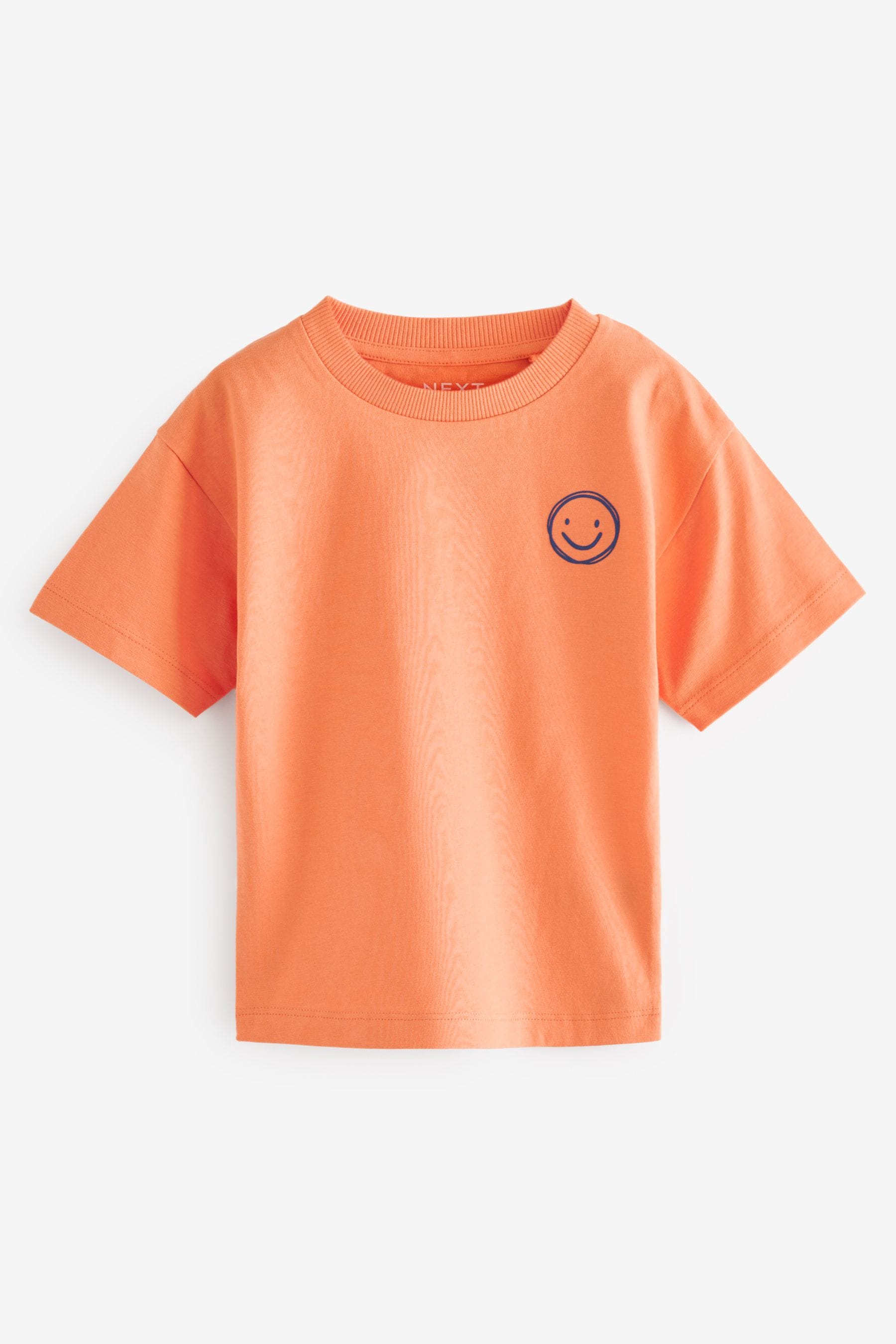 Blue/Orange Short Sleeve T-Shirts 5 Pack (3mths-7yrs)