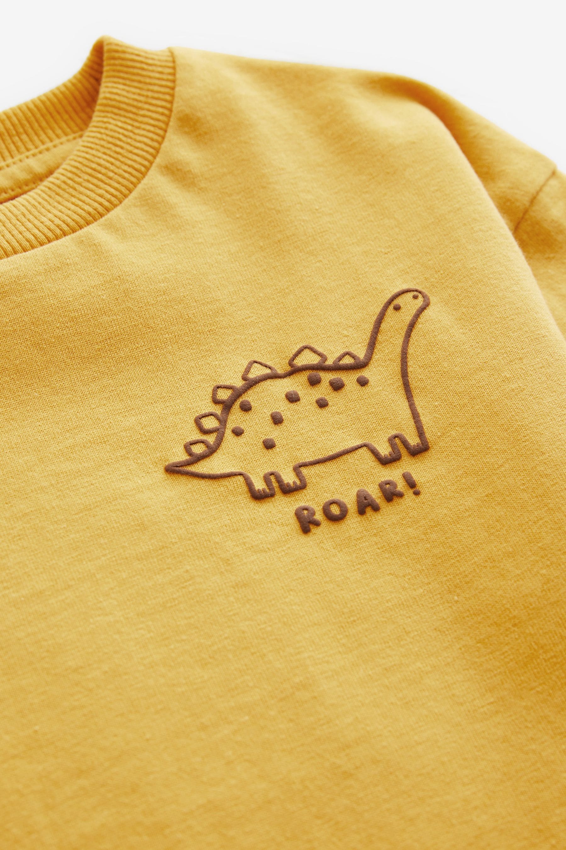 Yellow Simple Short Sleeve T-Shirt (3mths-7yrs)