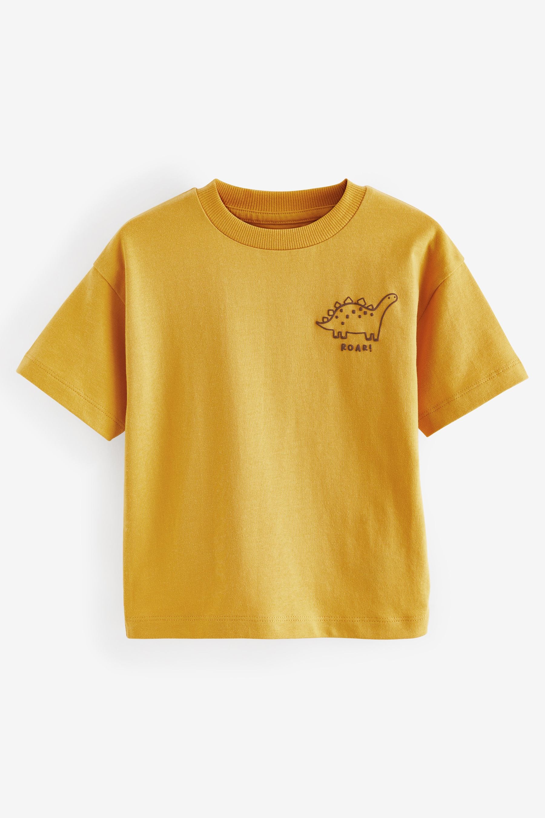 Yellow Simple Short Sleeve T-Shirt (3mths-7yrs)