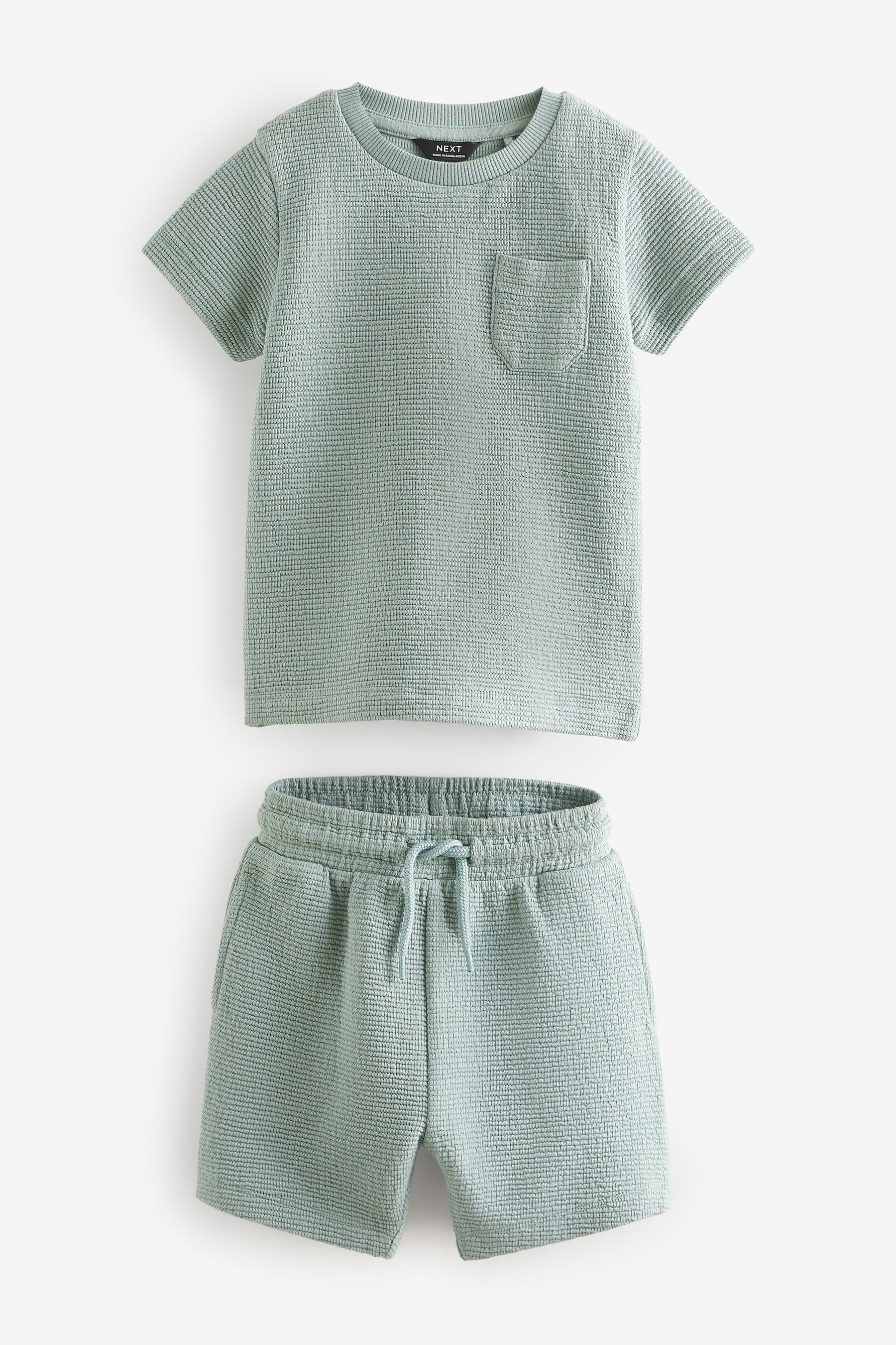 Minerals Textured Jersey Pocket T-Shirt and Shorts Set (3mths-7yrs)