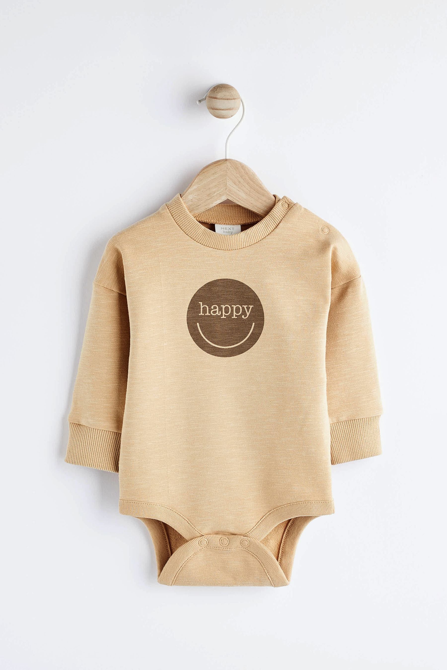 Sand Brown Bodysuit And Dungarees Set