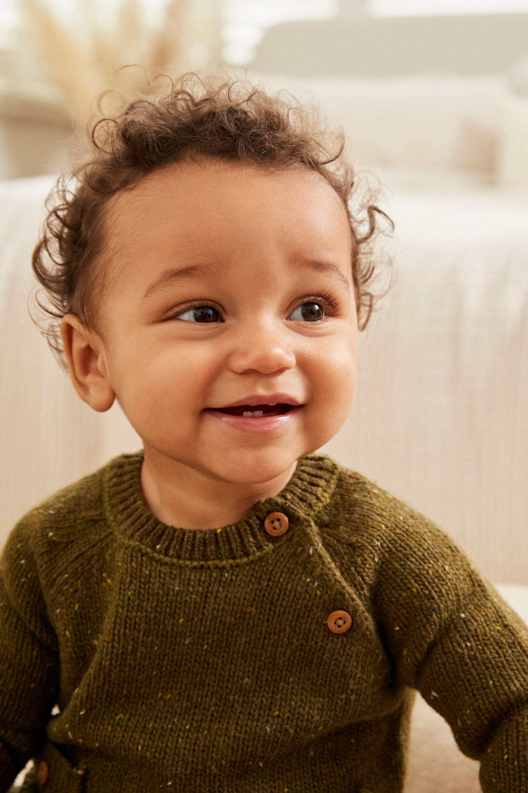 Green Knitted Set With Pockets