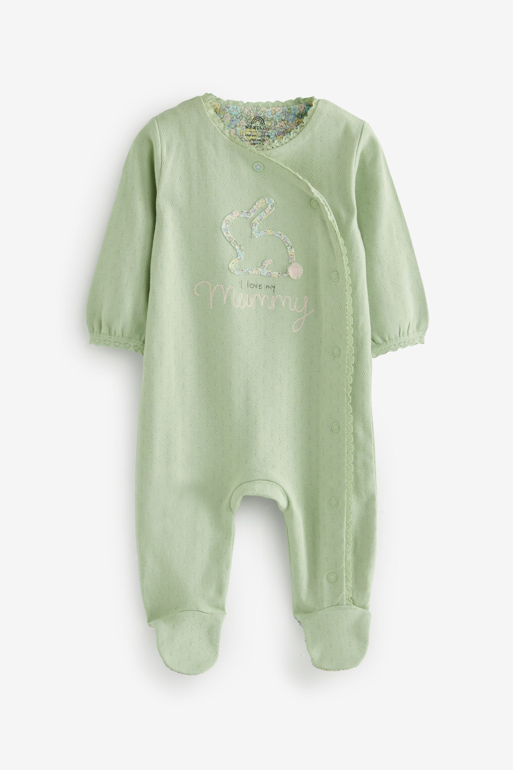 Sage Green Mummy Family Sleepsuit (0-2yrs)