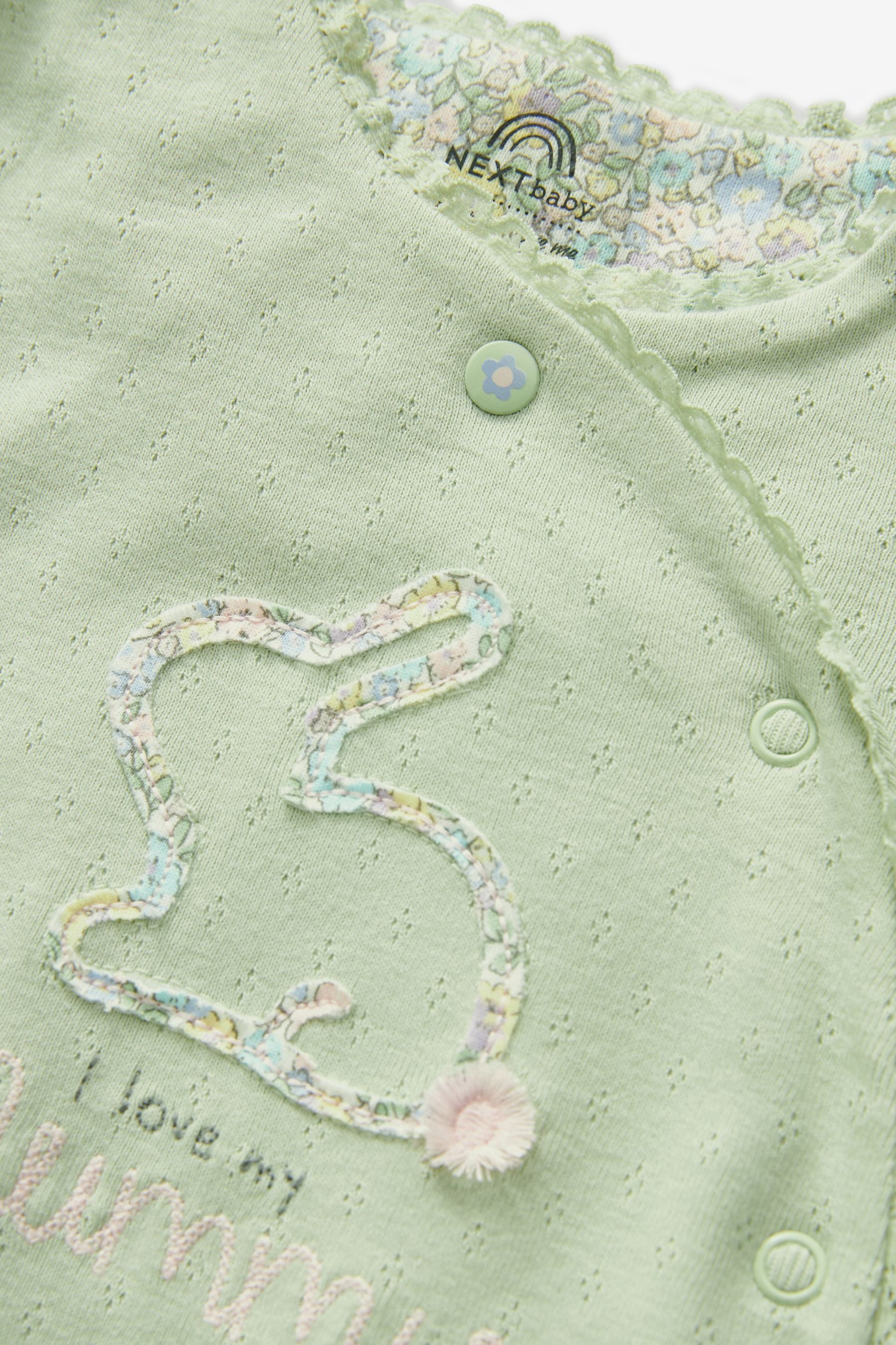 Sage Green Mummy Family Sleepsuit (0-2yrs)