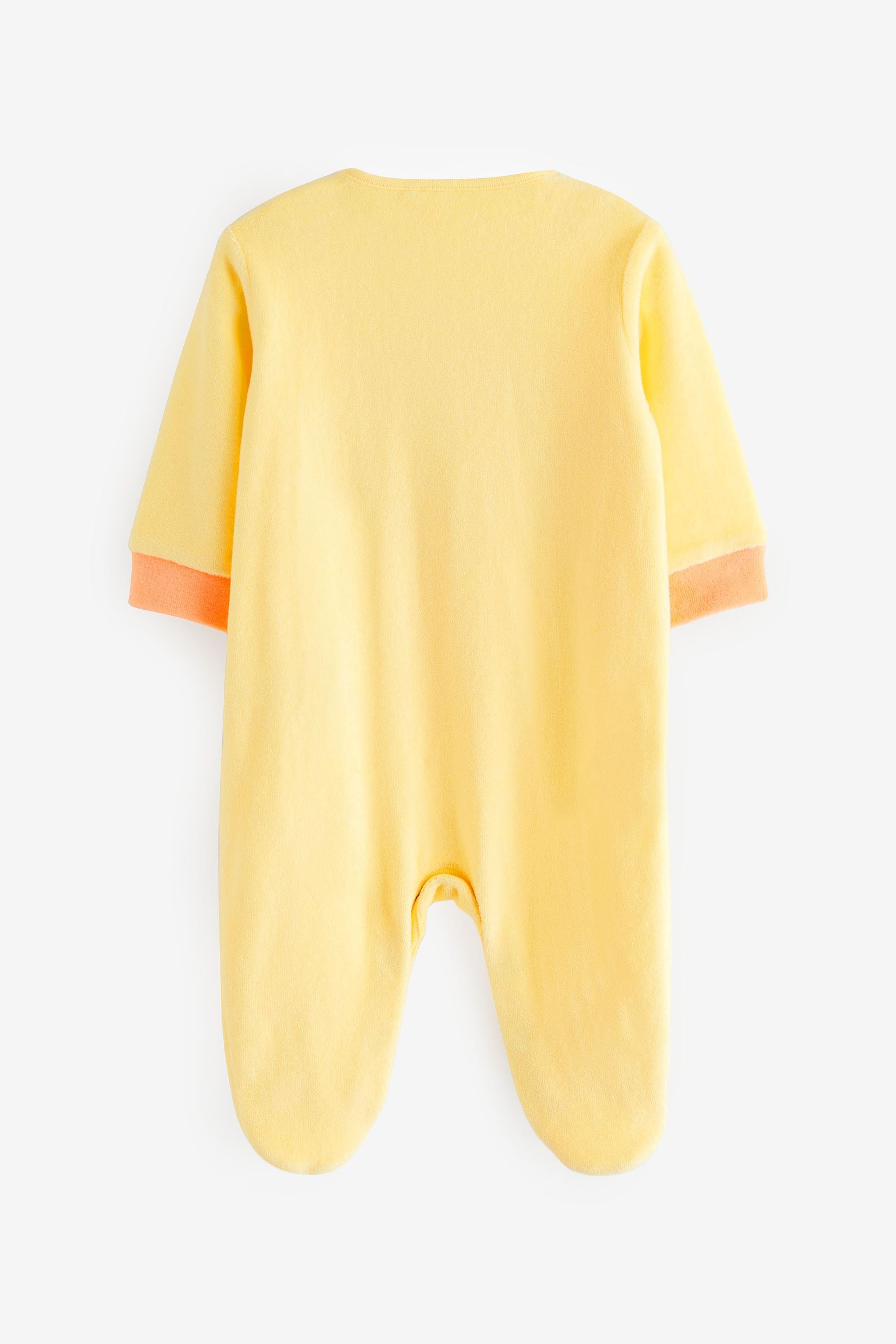 Yellow Novelty Chick Baby Sleepsuit (0-2yrs)