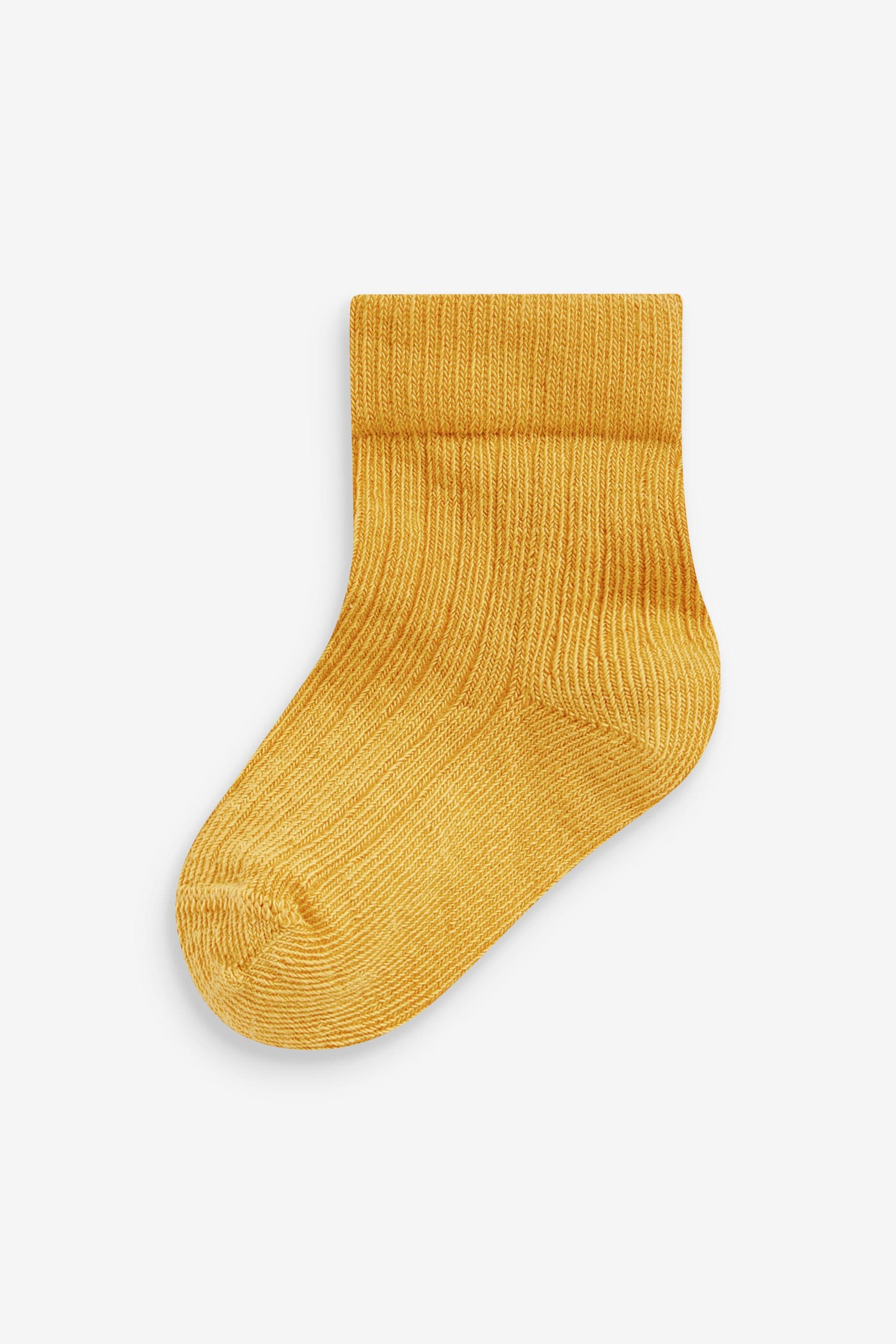 Blue Ochre Baby Rib Socks 7 Packs (0mths-2yrs)