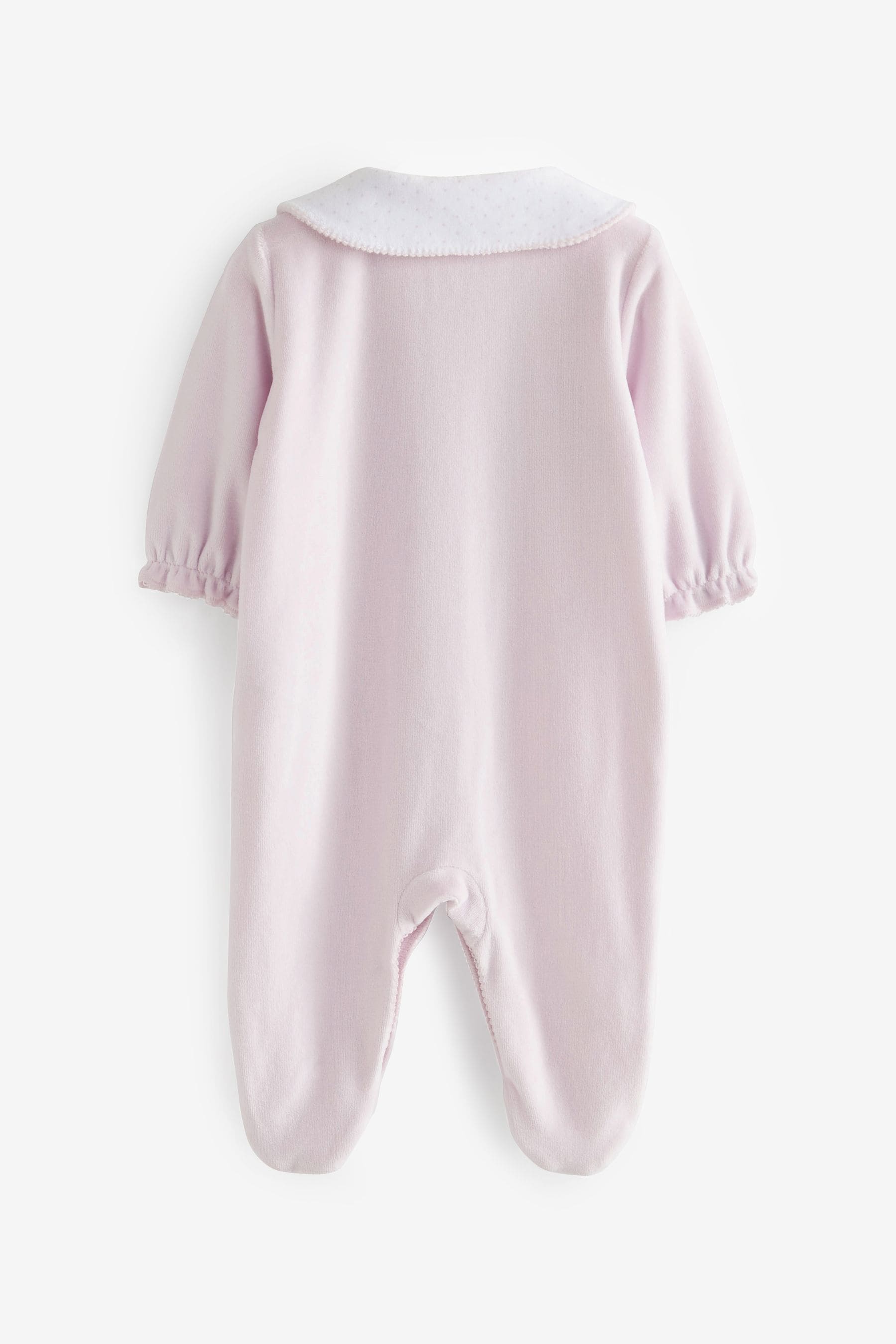 Lilac Purple Velour Sleepsuit (0mths-3yrs)