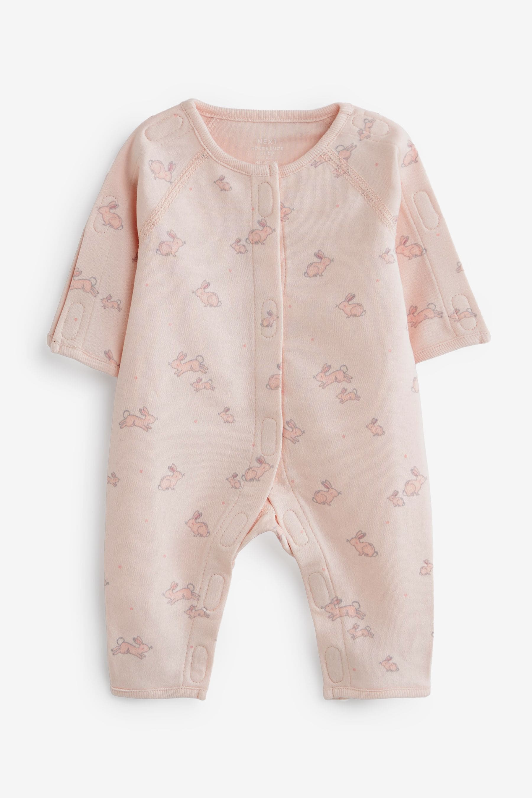 Pink Premature Baby Sleepsuits 3 Pack (0-0mths)