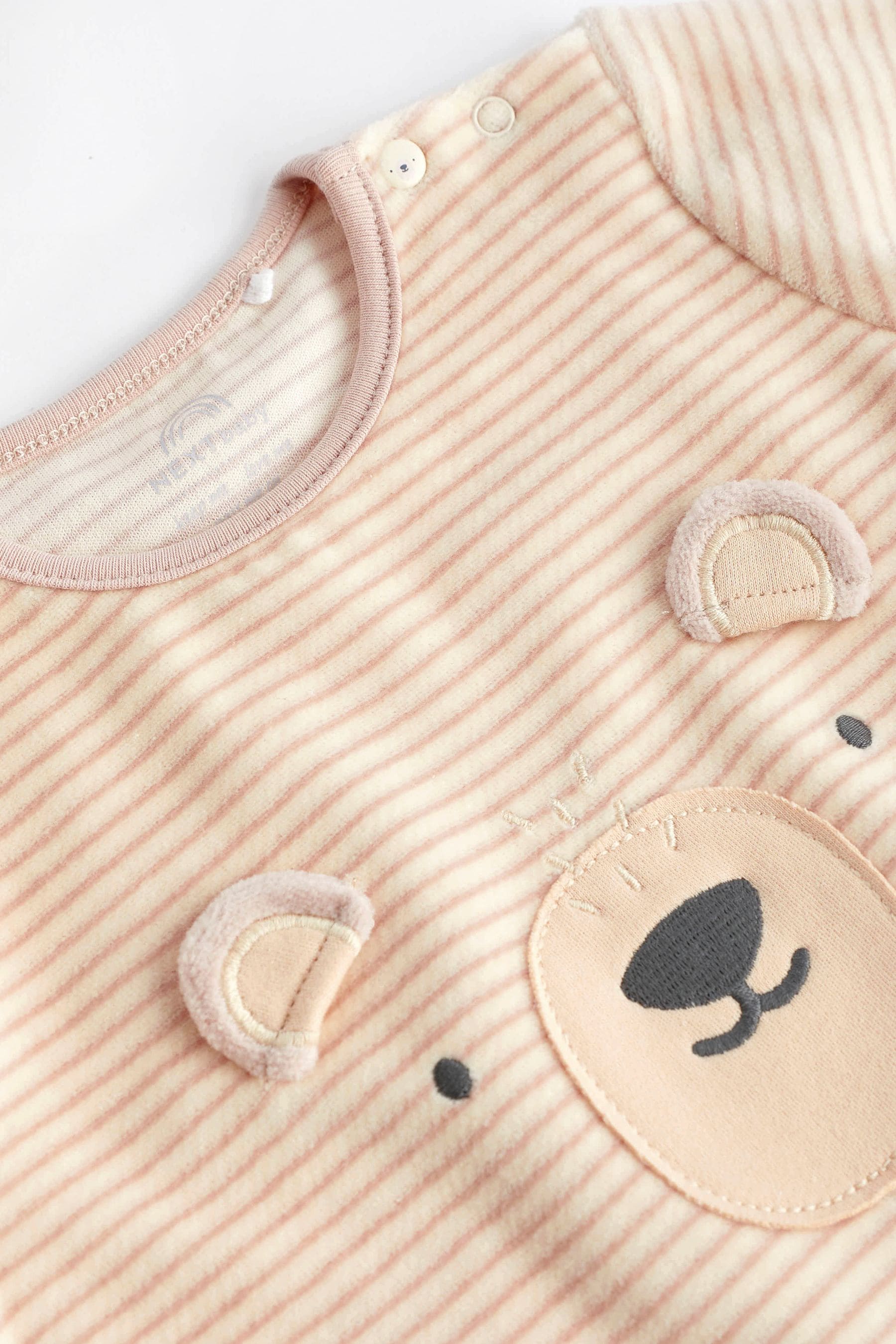 Oatmeal Bear Baby Sleepsuit (0-2yrs)