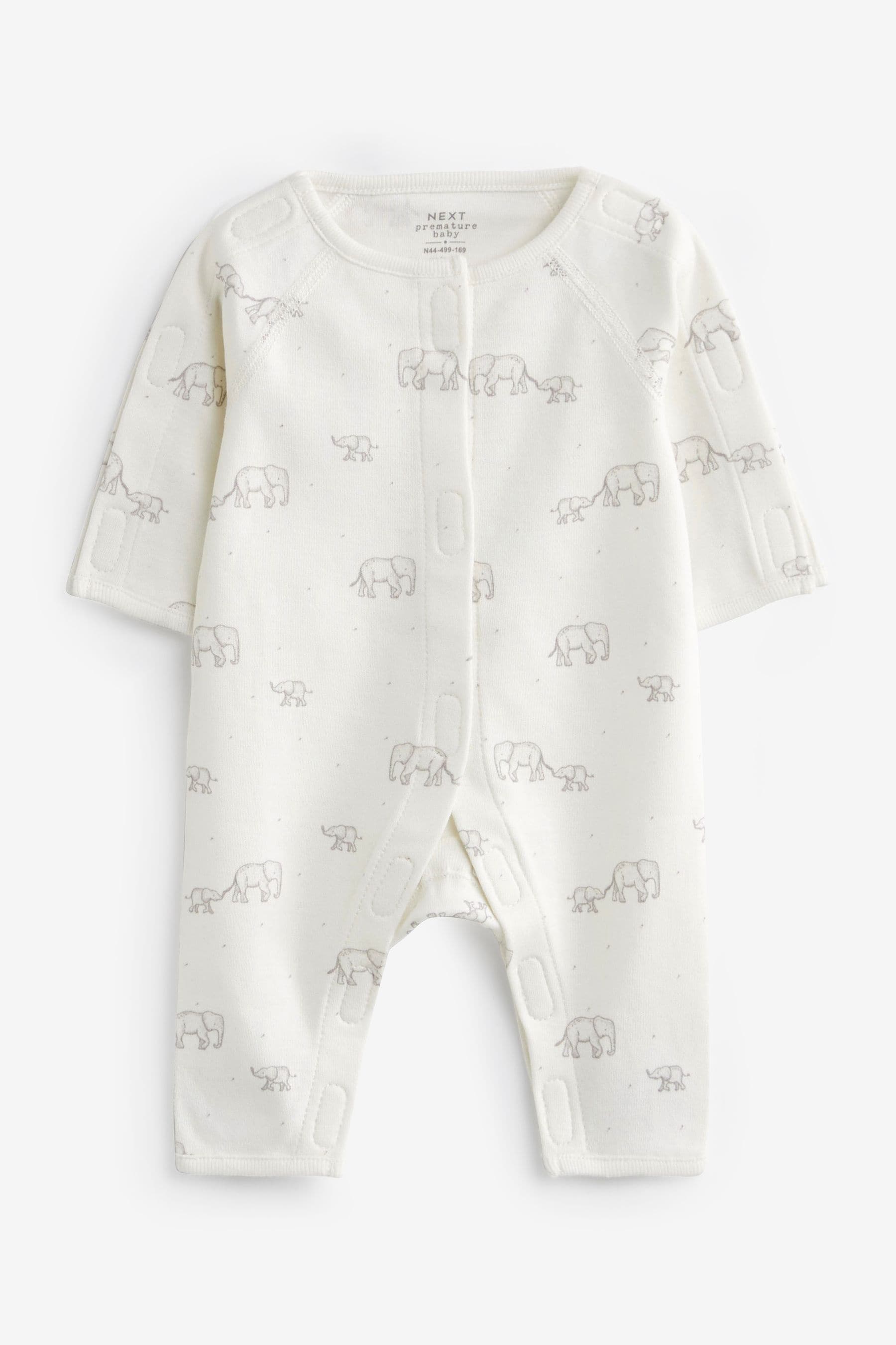 Neutral Premature Baby Sleepsuits 3 Pack (0-0mths)