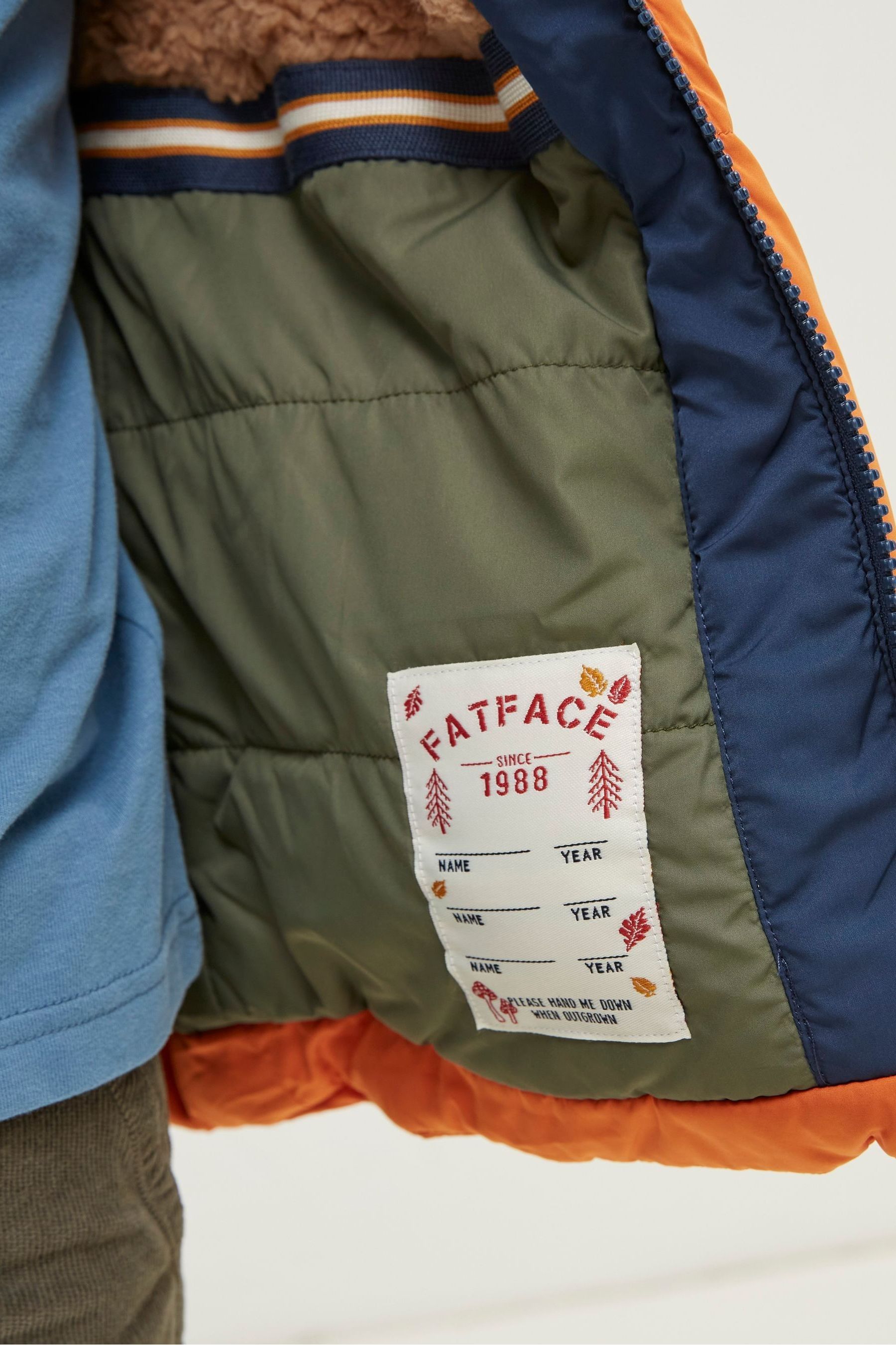 Orange FatFace Padded Jacket