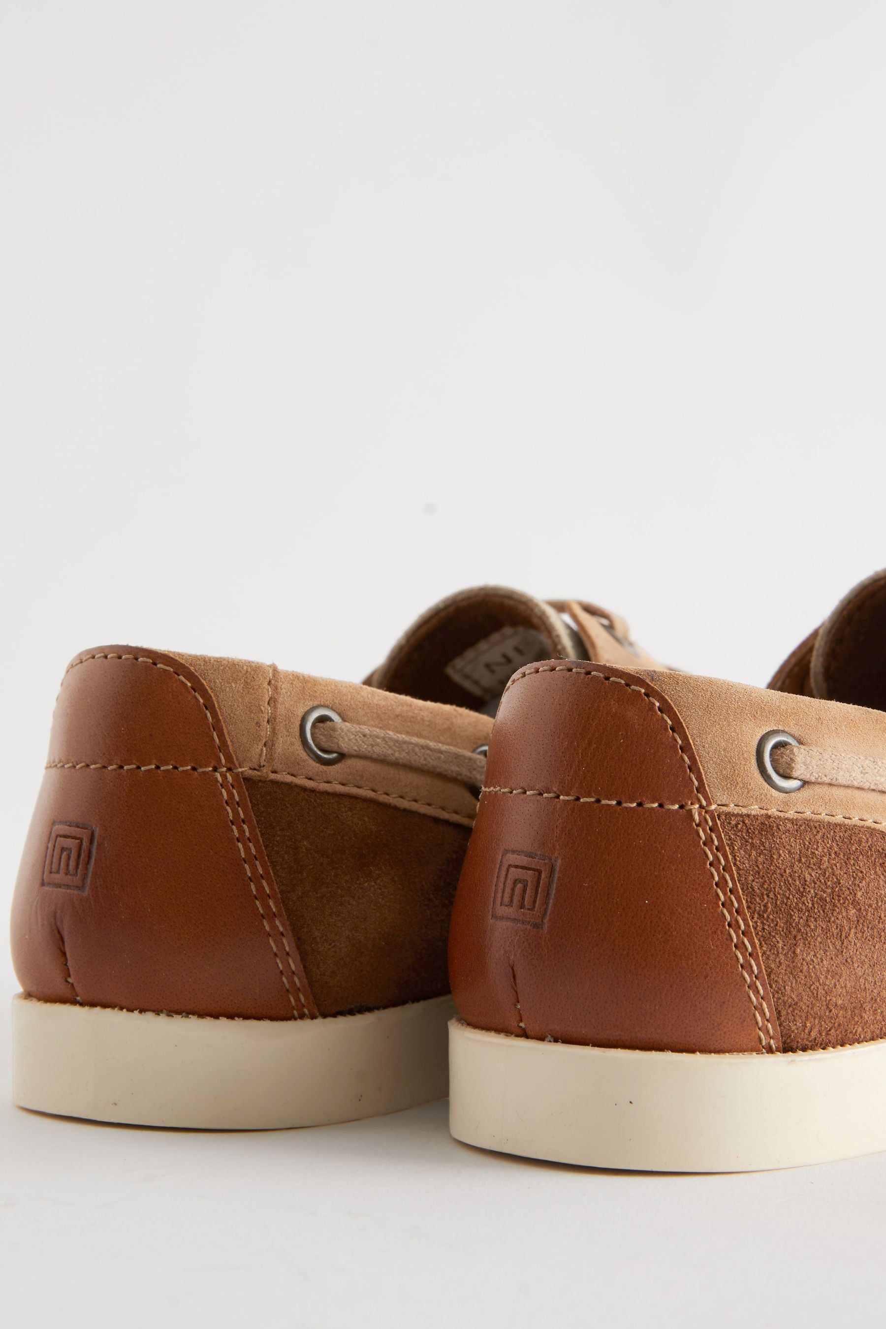 Neutral Leather Boat Shoes