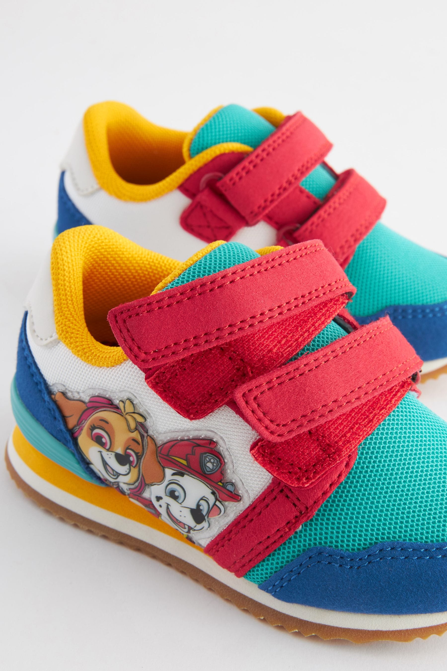 Paw Patrol Blue Colourblock Double Strap Trainers