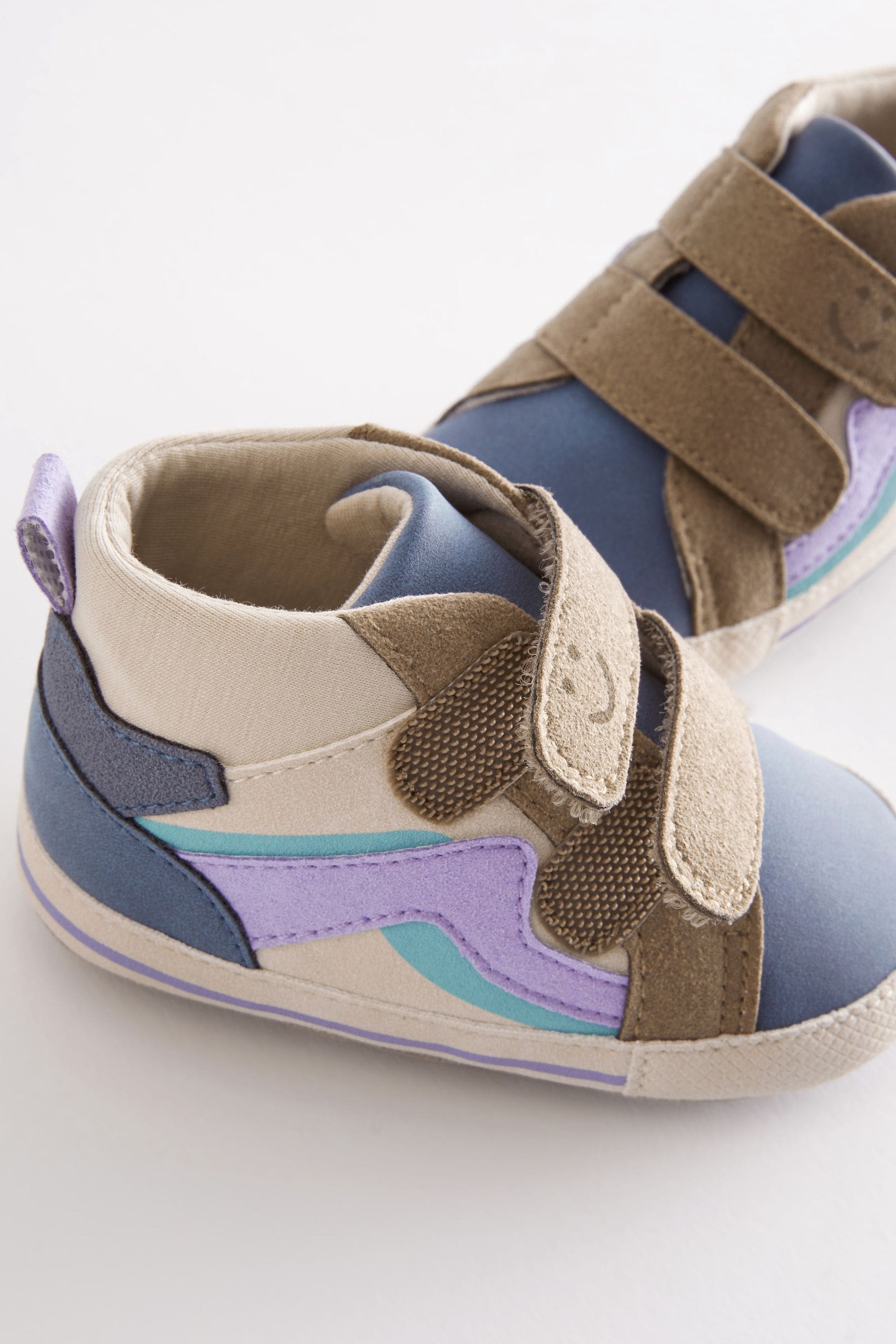 Mineral Blue Easy Fastening Baby Boots (0-24mths)