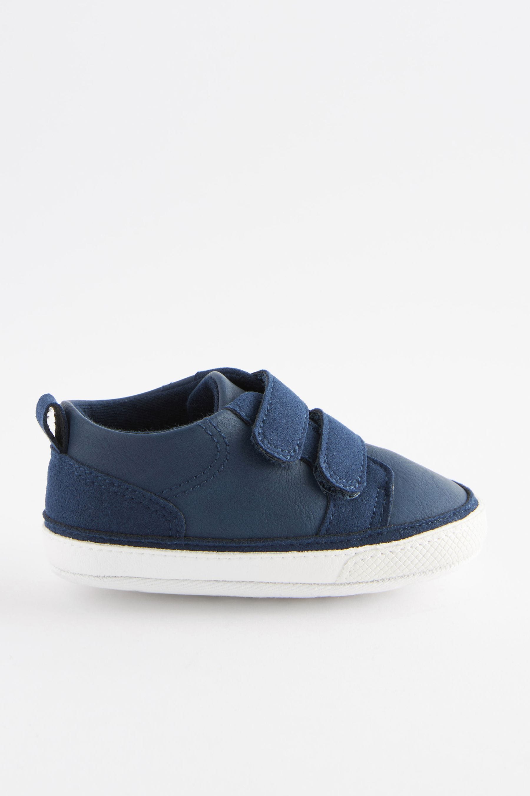 Navy Blue Two Strap Baby Trainers (0-24mths)