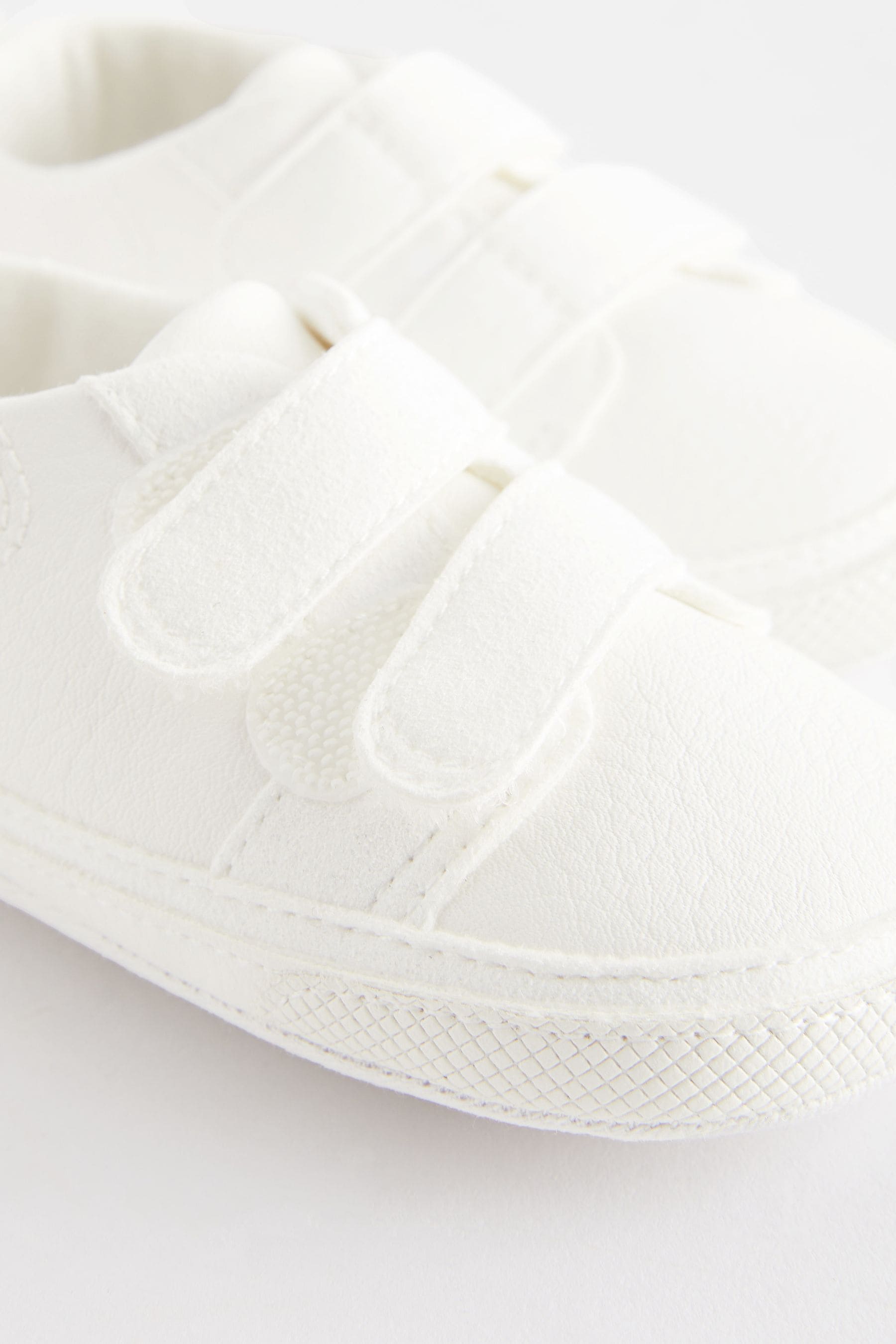 White Two Strap Baby Trainers (0-24mths)