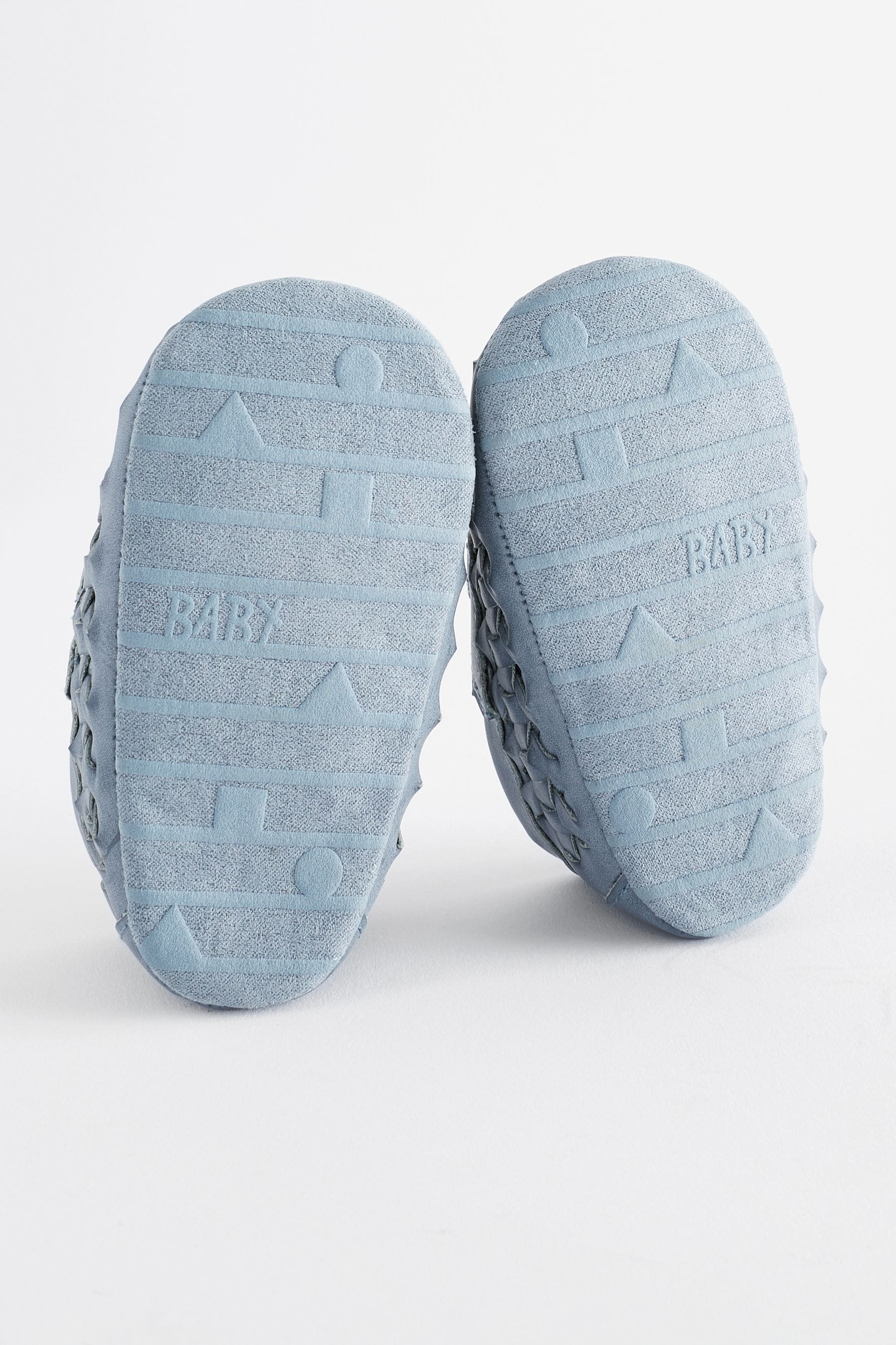 Blue Woven Baby Loafers (0-24mths)