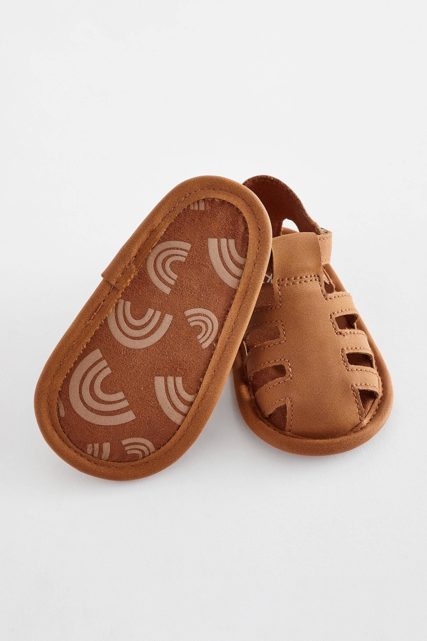 Tan Brown Fisherman Baby Sandals (0-24mths)