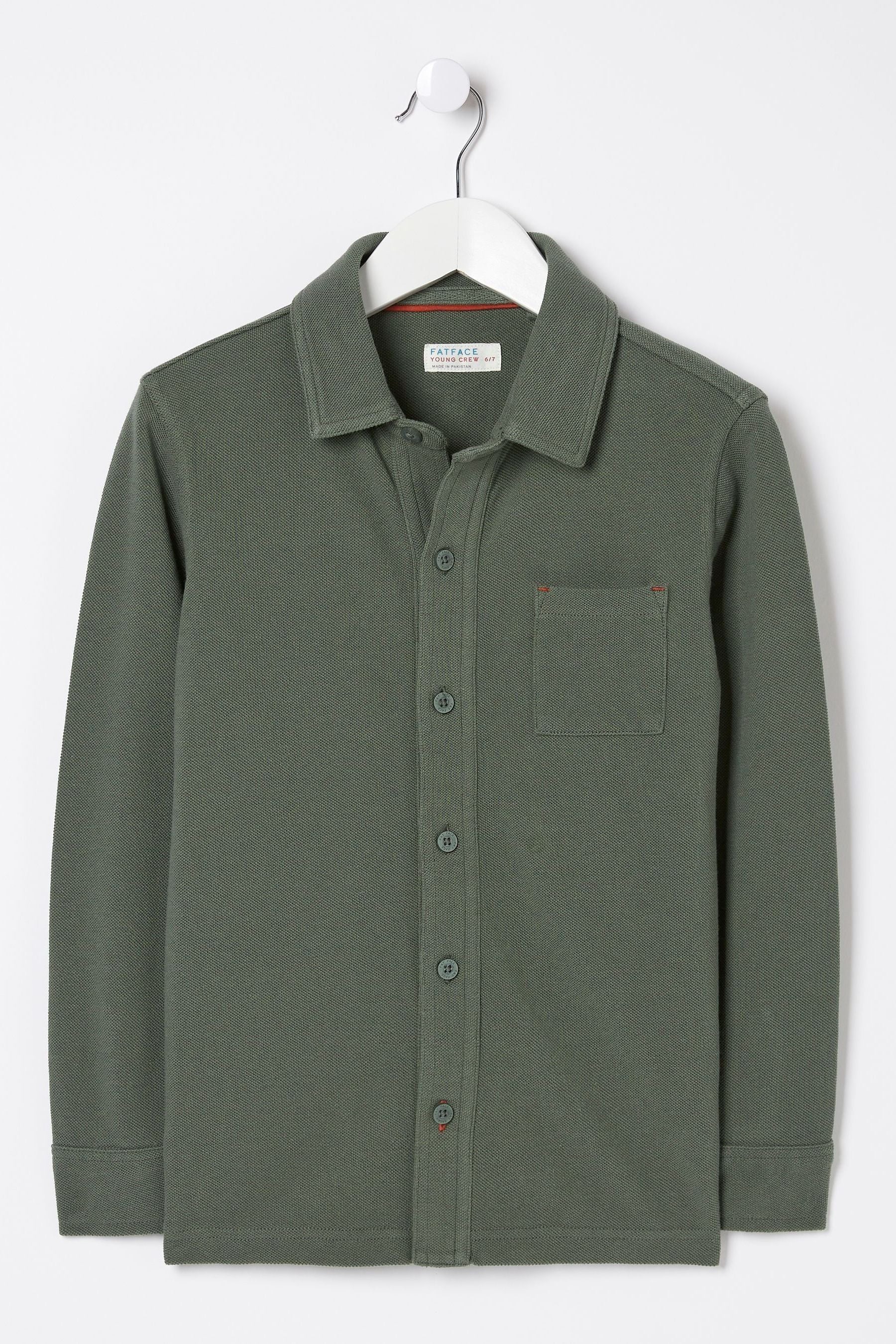 Green FatFace Pique Shirt