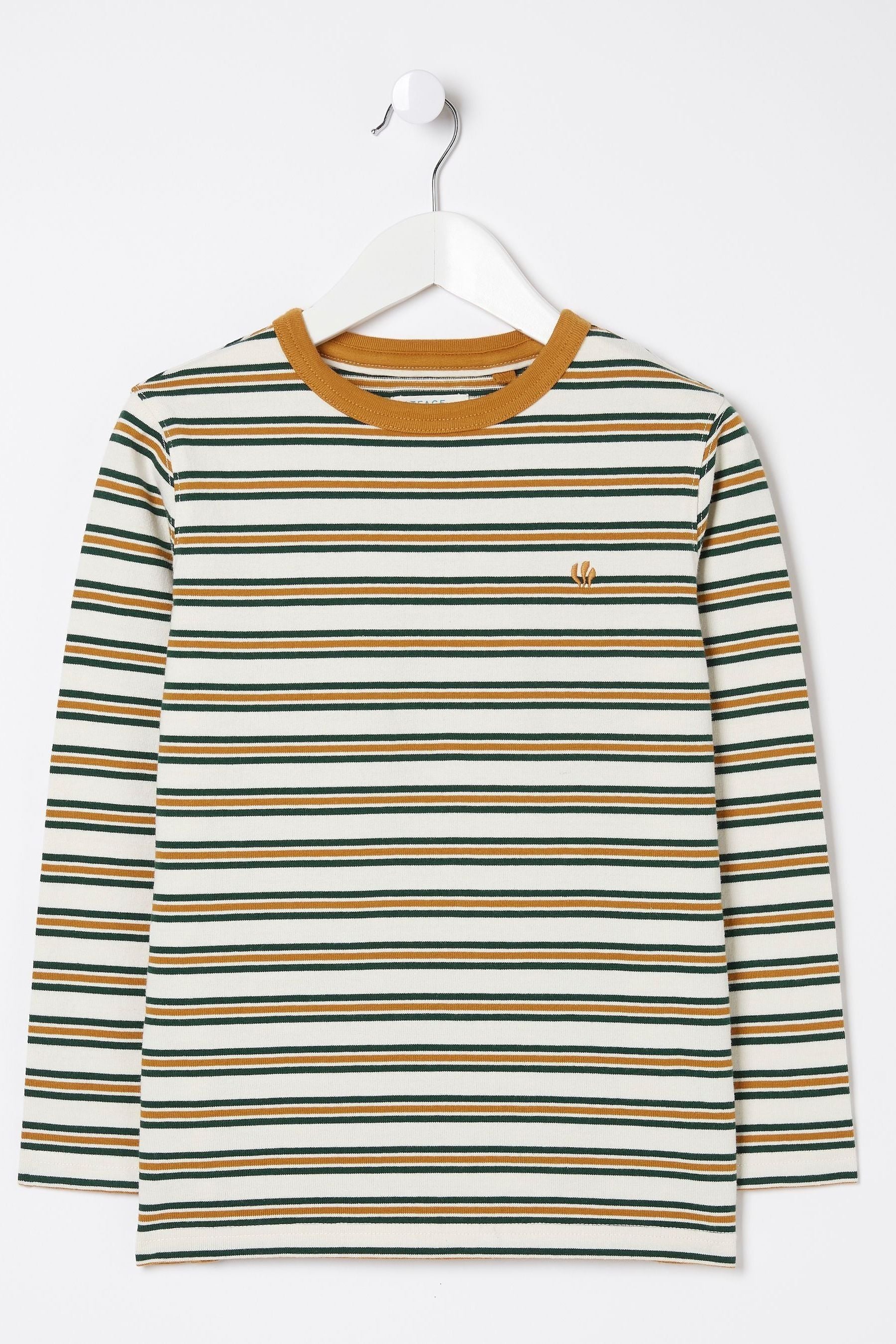 White FatFace Westbay Stripe T-Shirt