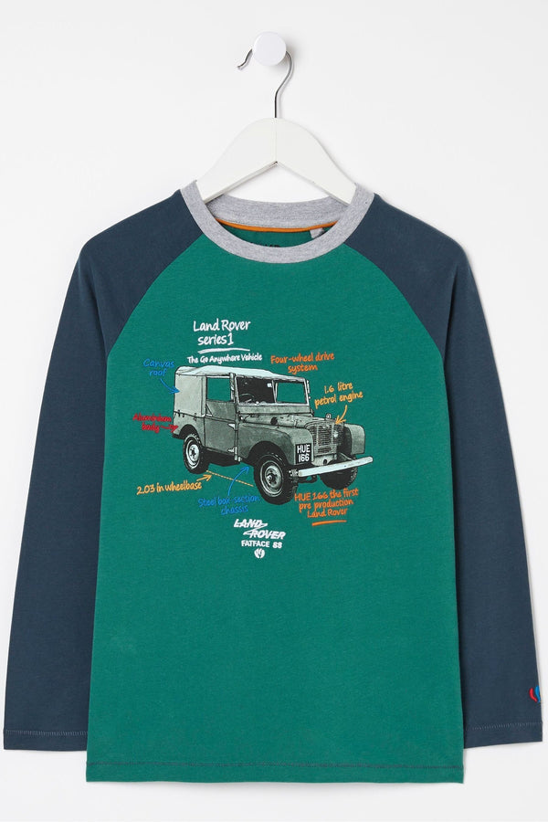 Green FatFace Land Rover Graphic T-Shirt