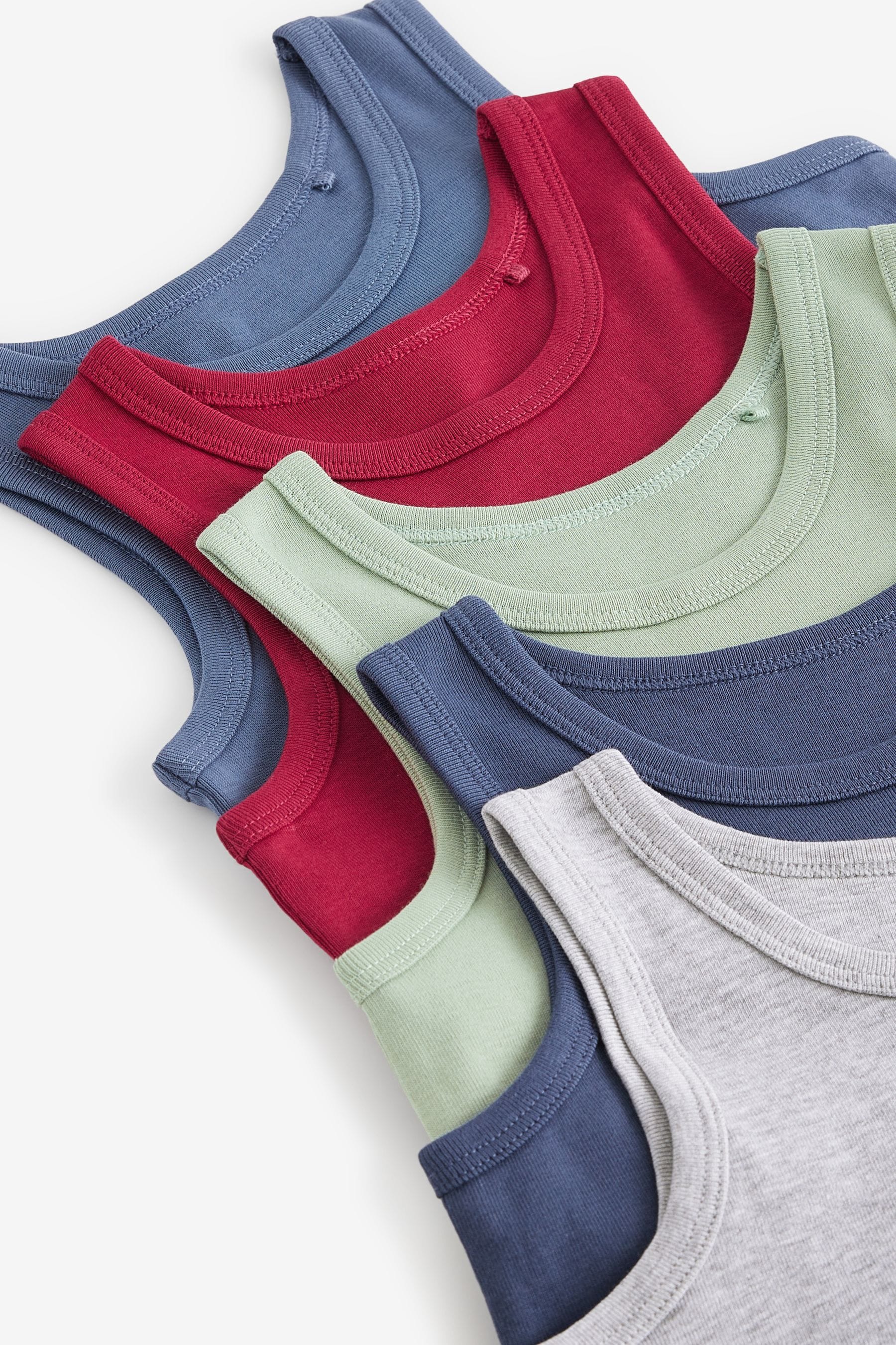 Muted Brights 5 Pack Vests (1.5-16yrs)