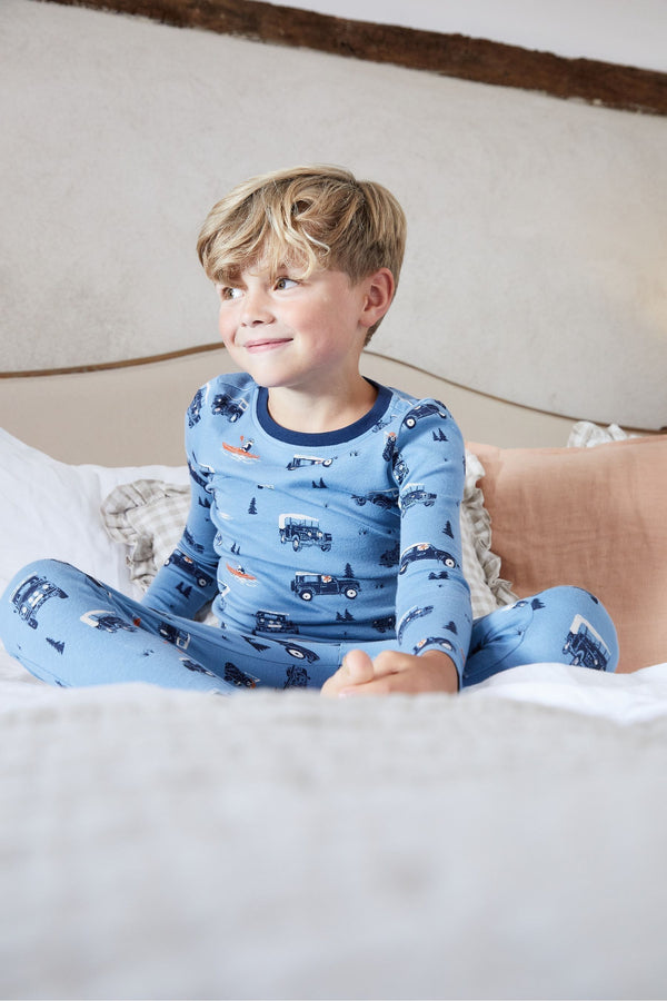 Blue FatFace Landrover Snug Fit Pyjama Set